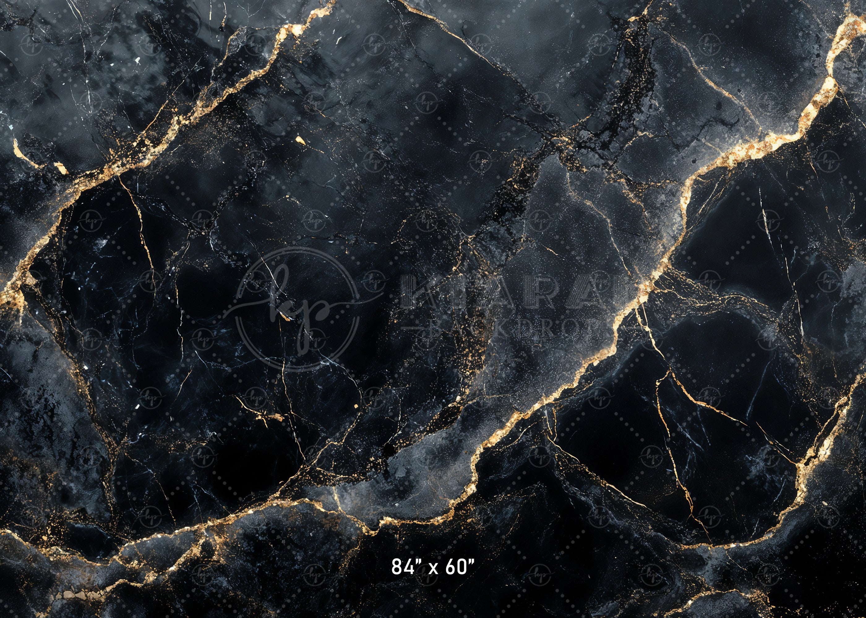 Luxury Black & Gold Marble Backdrop