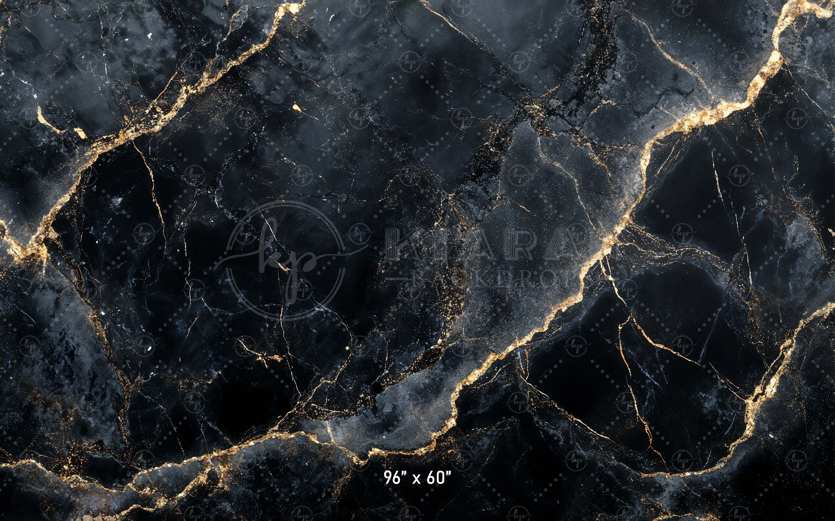 Luxury Black & Gold Marble Backdrop