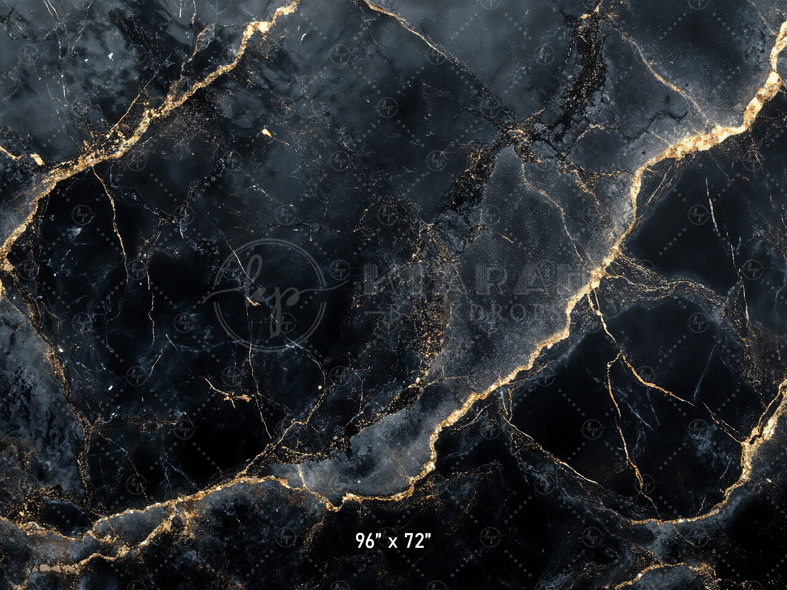 Luxury Black & Gold Marble Backdrop