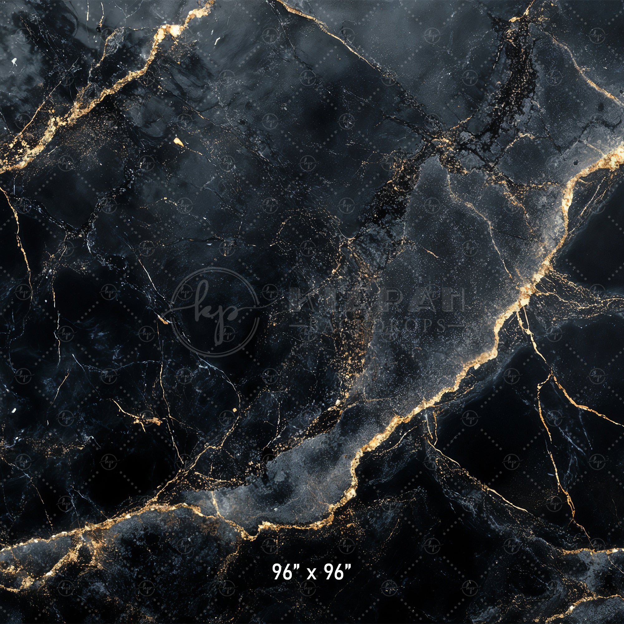 Luxury Black & Gold Marble Backdrop