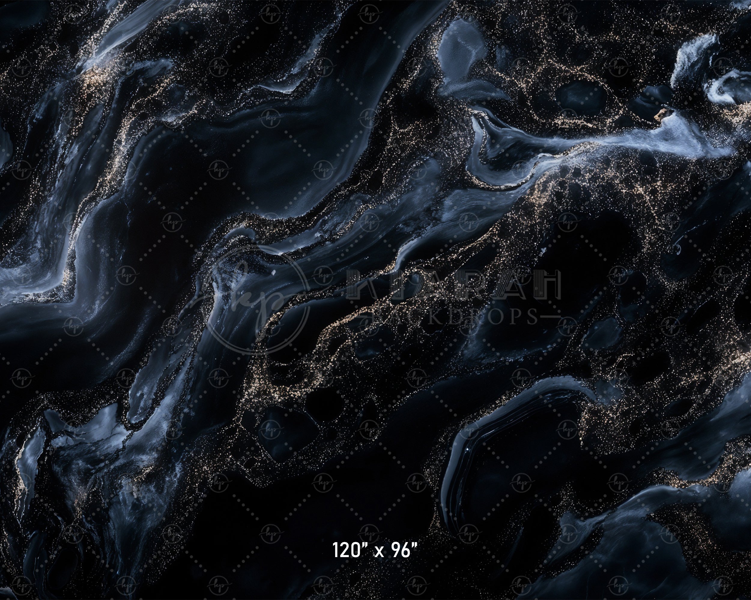 Cosmic Gold Dust Marble Backdrop