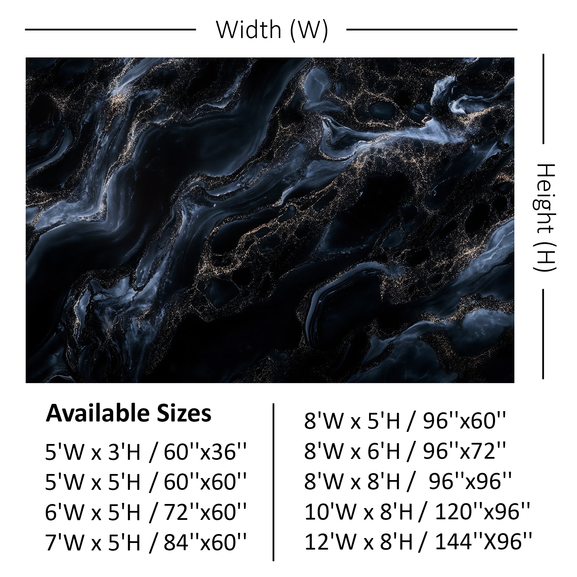 Cosmic Gold Dust Marble Backdrop