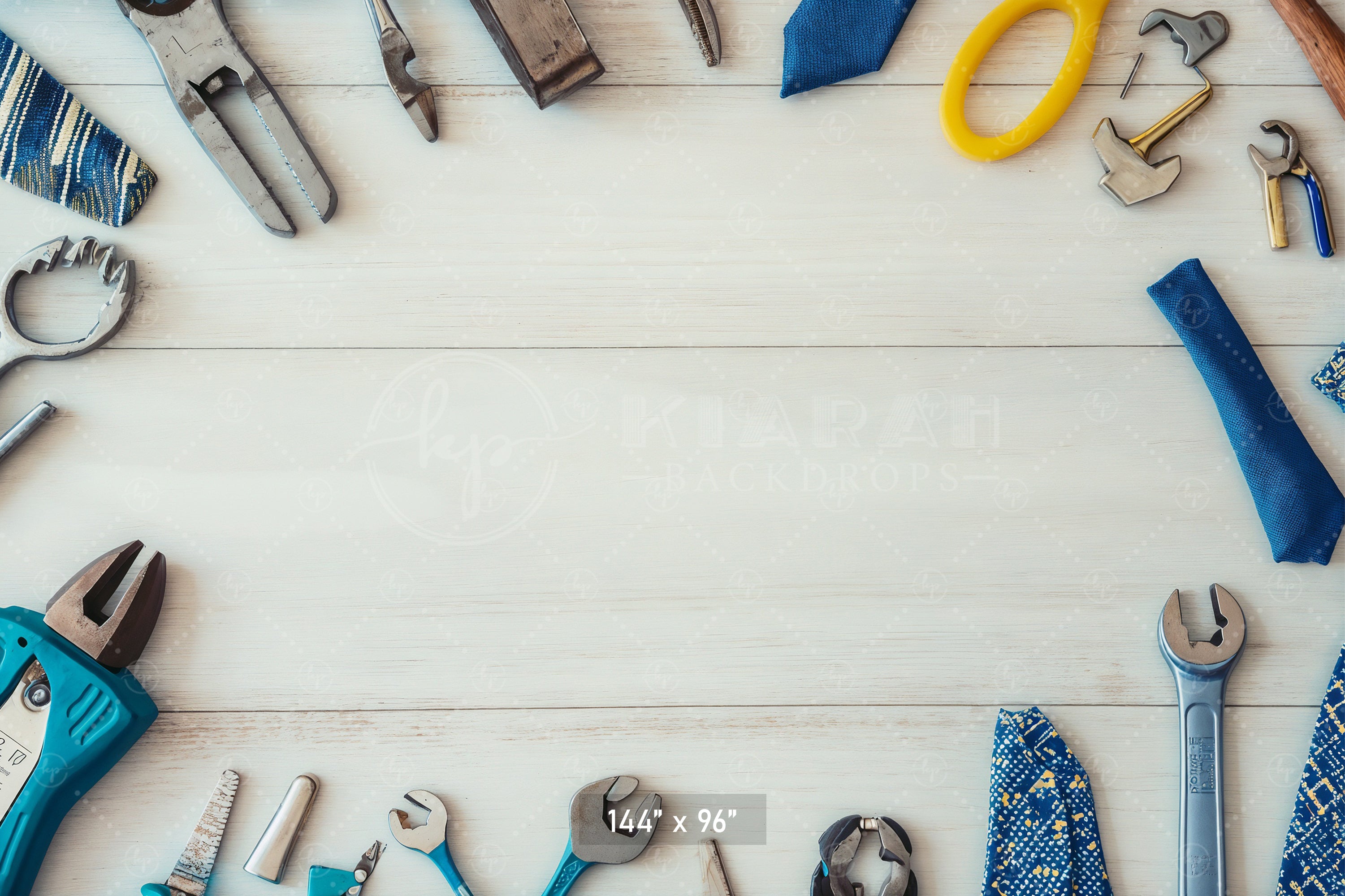 Father's Day Tools & Ties Backdrop