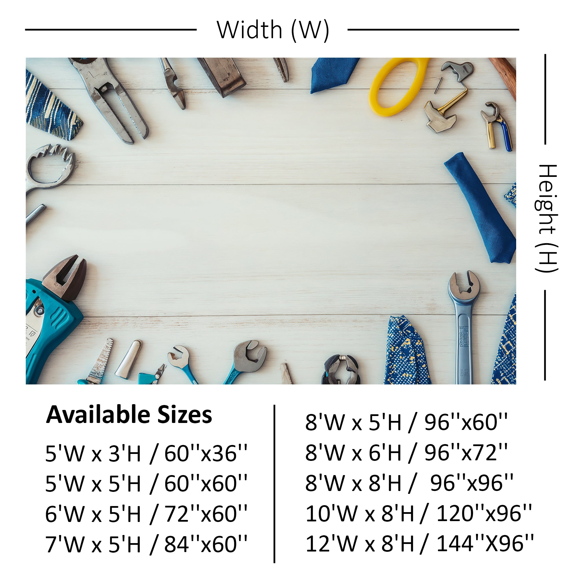 Father's Day Tools & Ties Backdrop