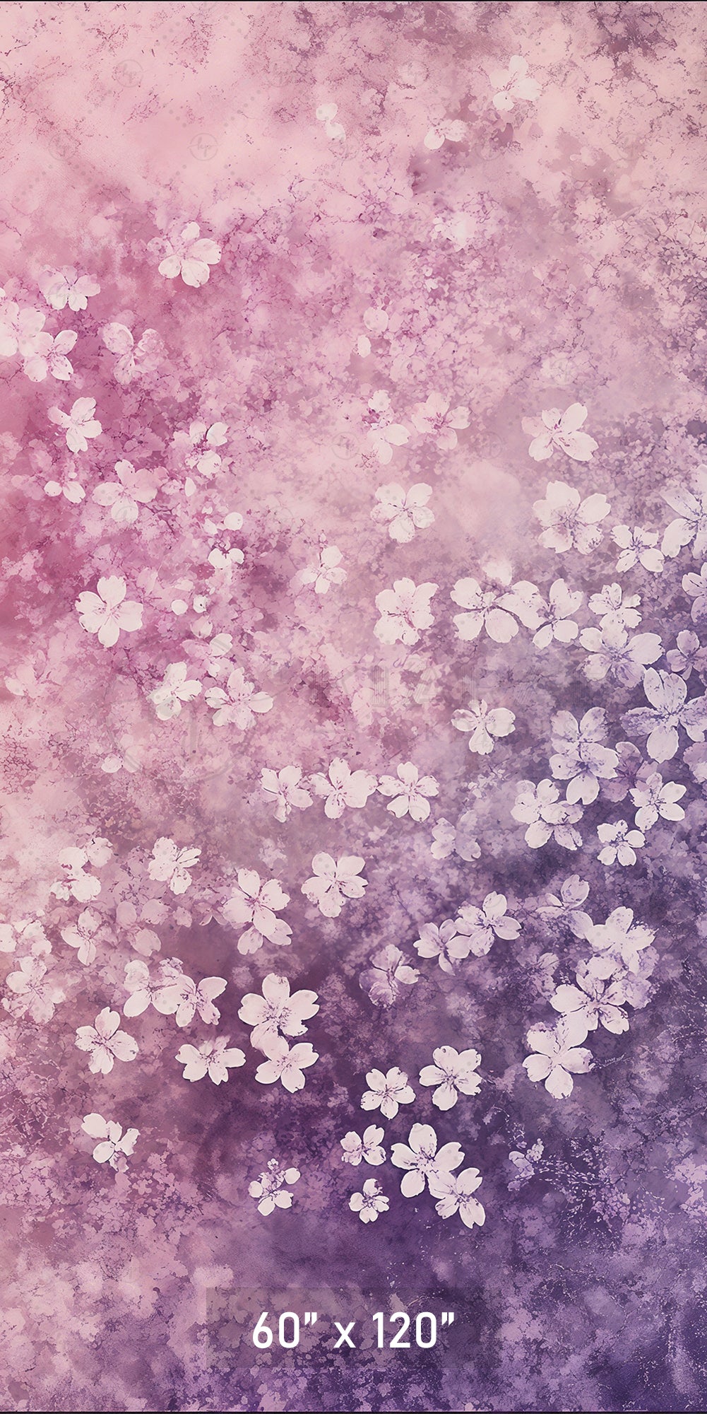 Falling Petals Ombre Backdrop
