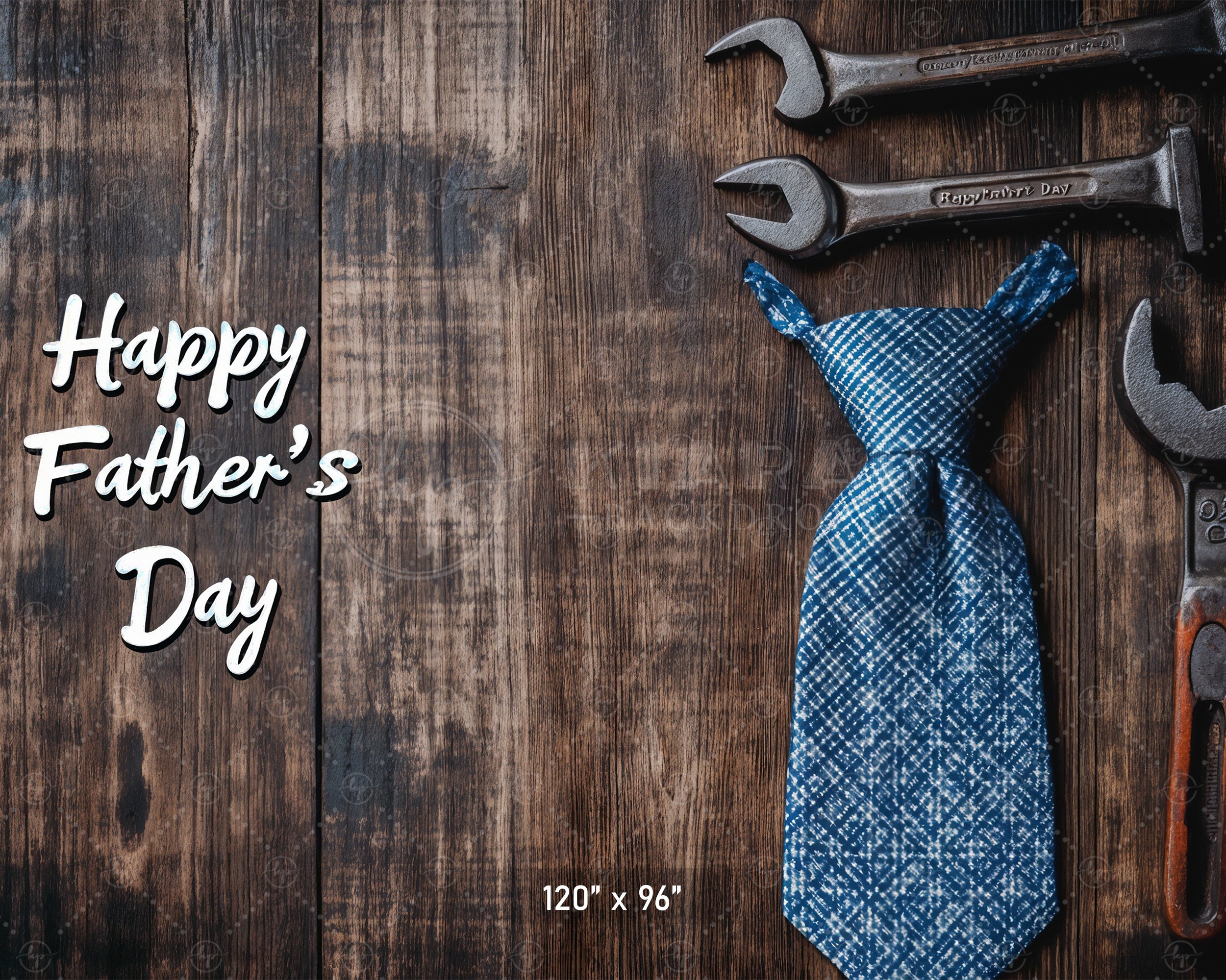 Happy Father's Day Wood Backdrop