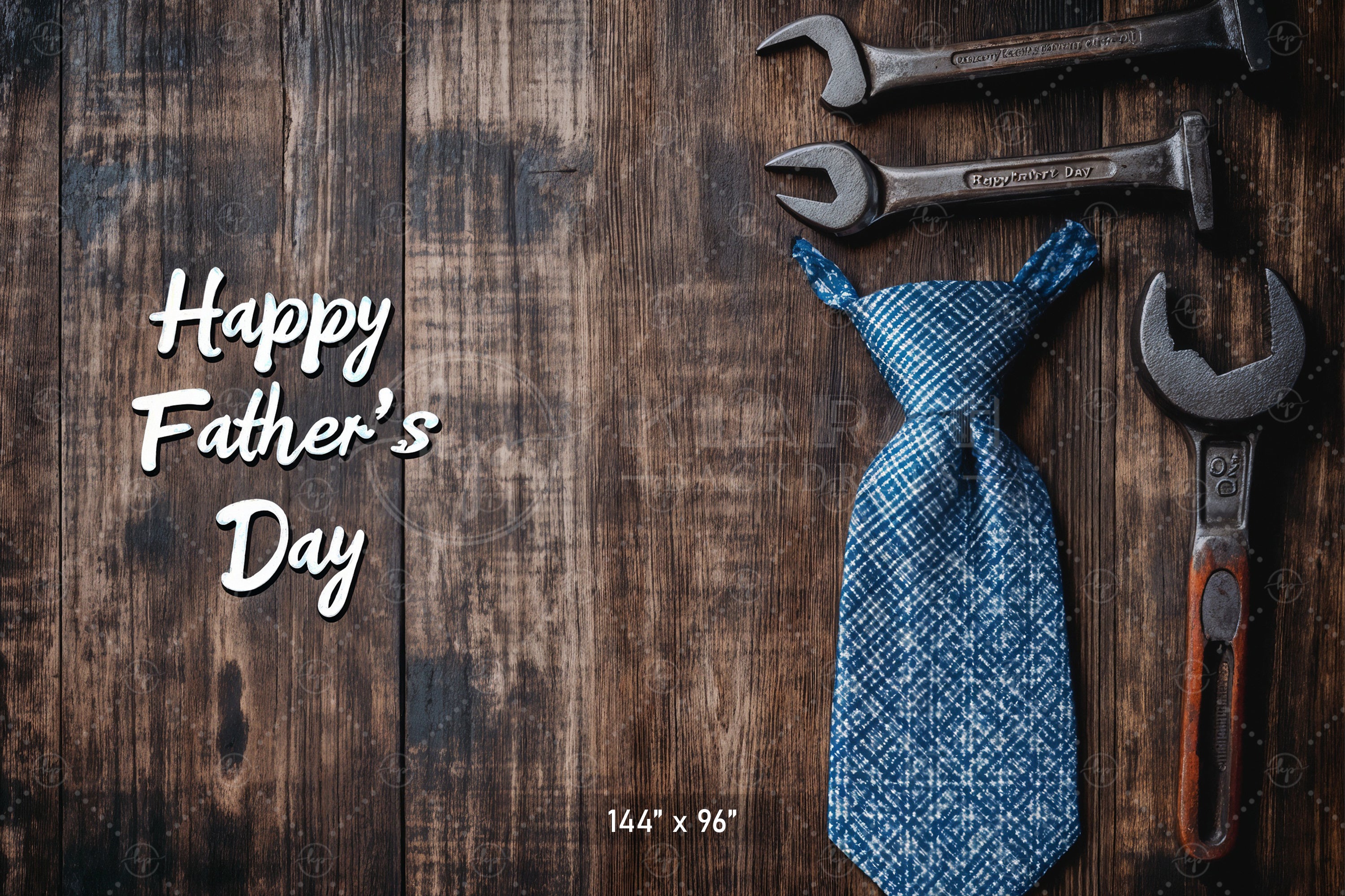 Happy Father's Day Wood Backdrop