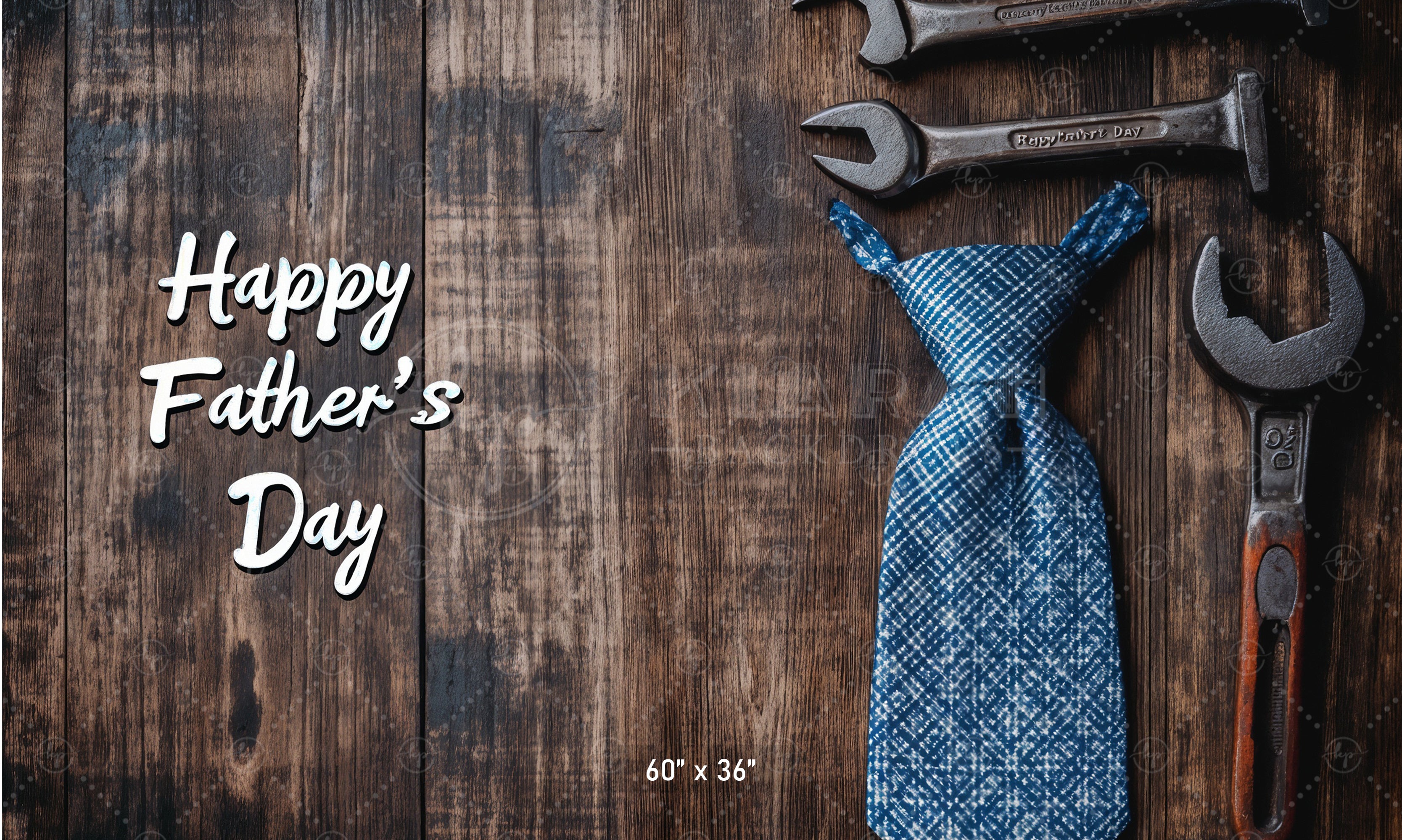 Happy Father's Day Wood Backdrop