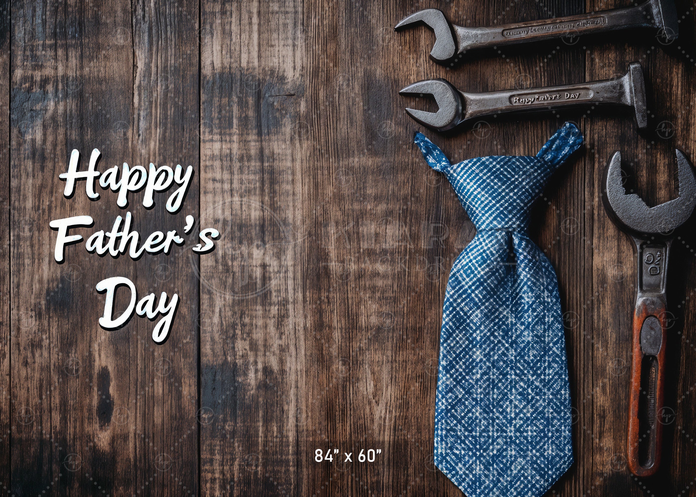 Happy Father's Day Wood Backdrop