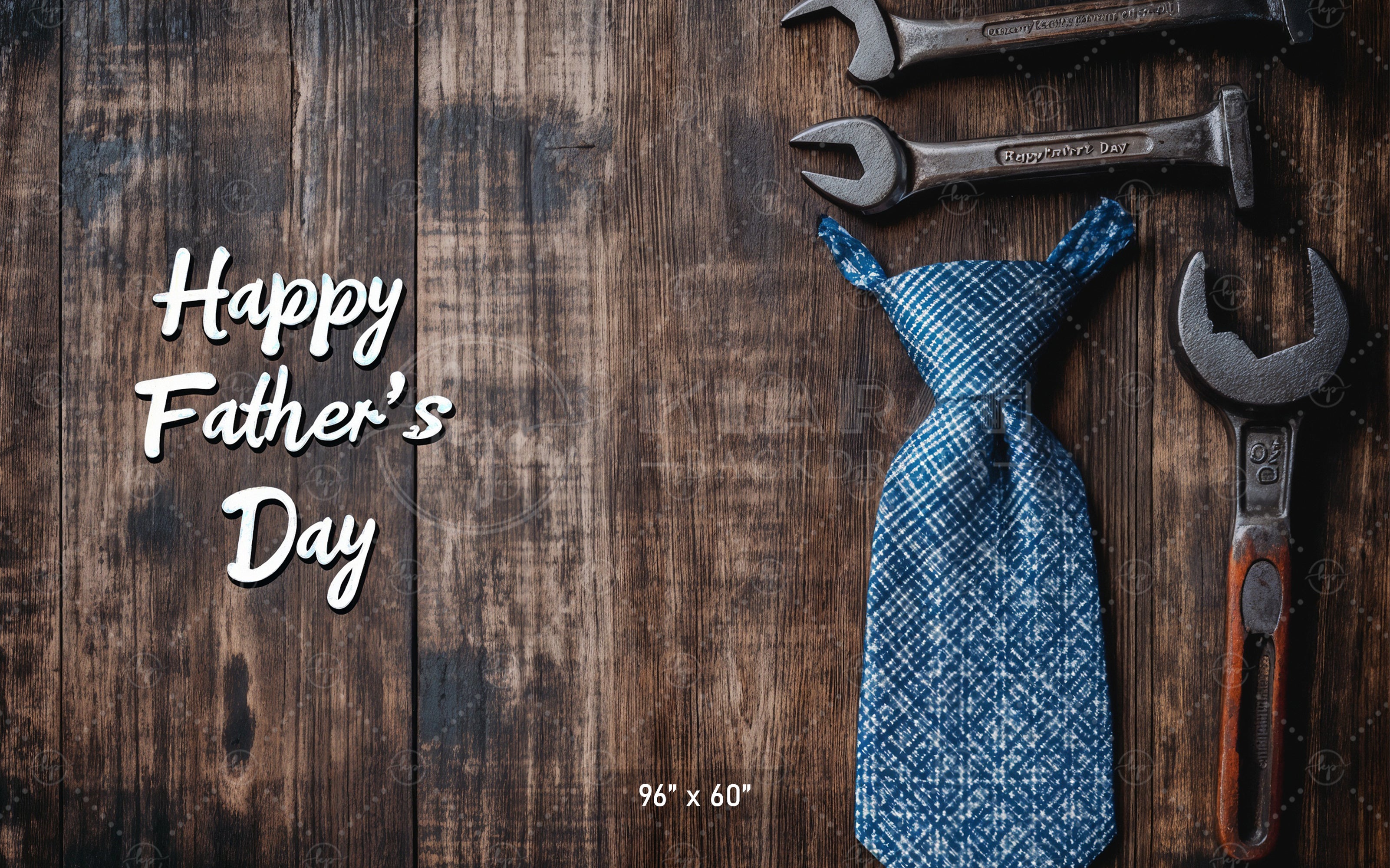 Happy Father's Day Wood Backdrop
