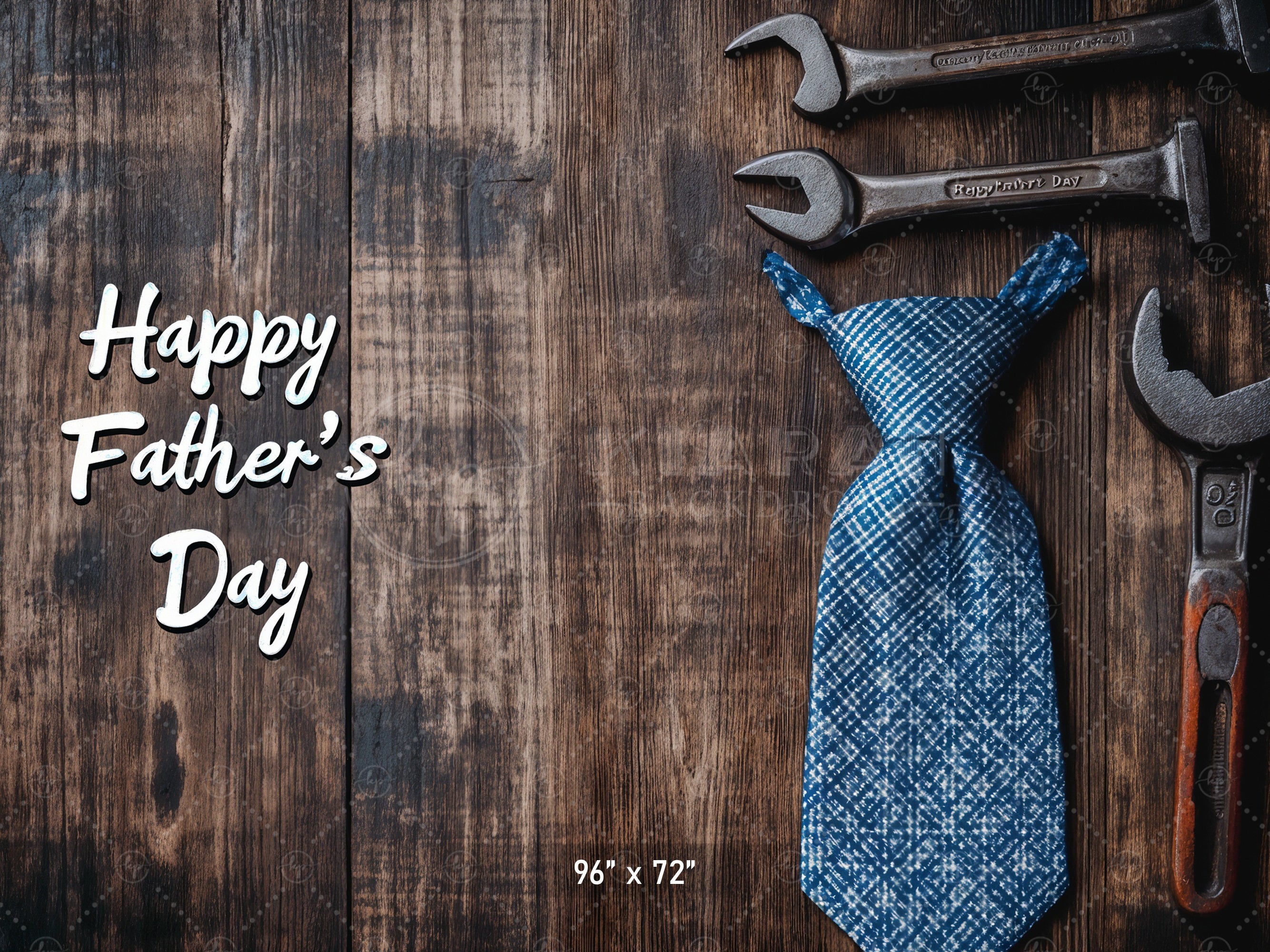 Happy Father's Day Wood Backdrop