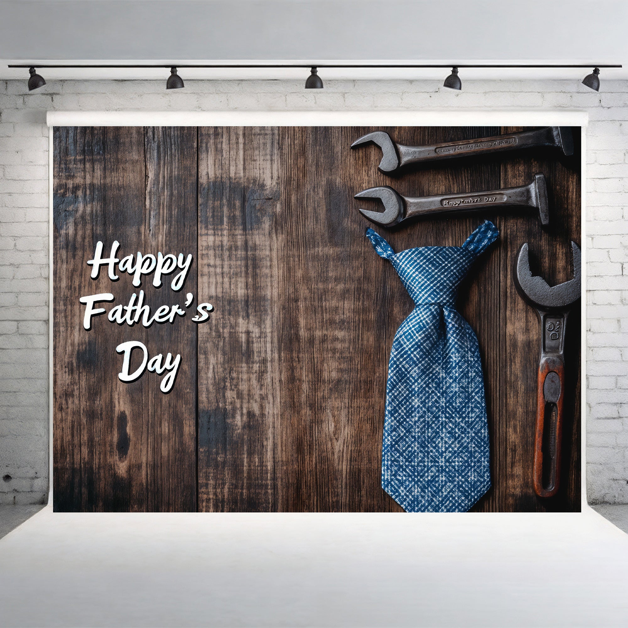 Happy Father's Day Wood Backdrop