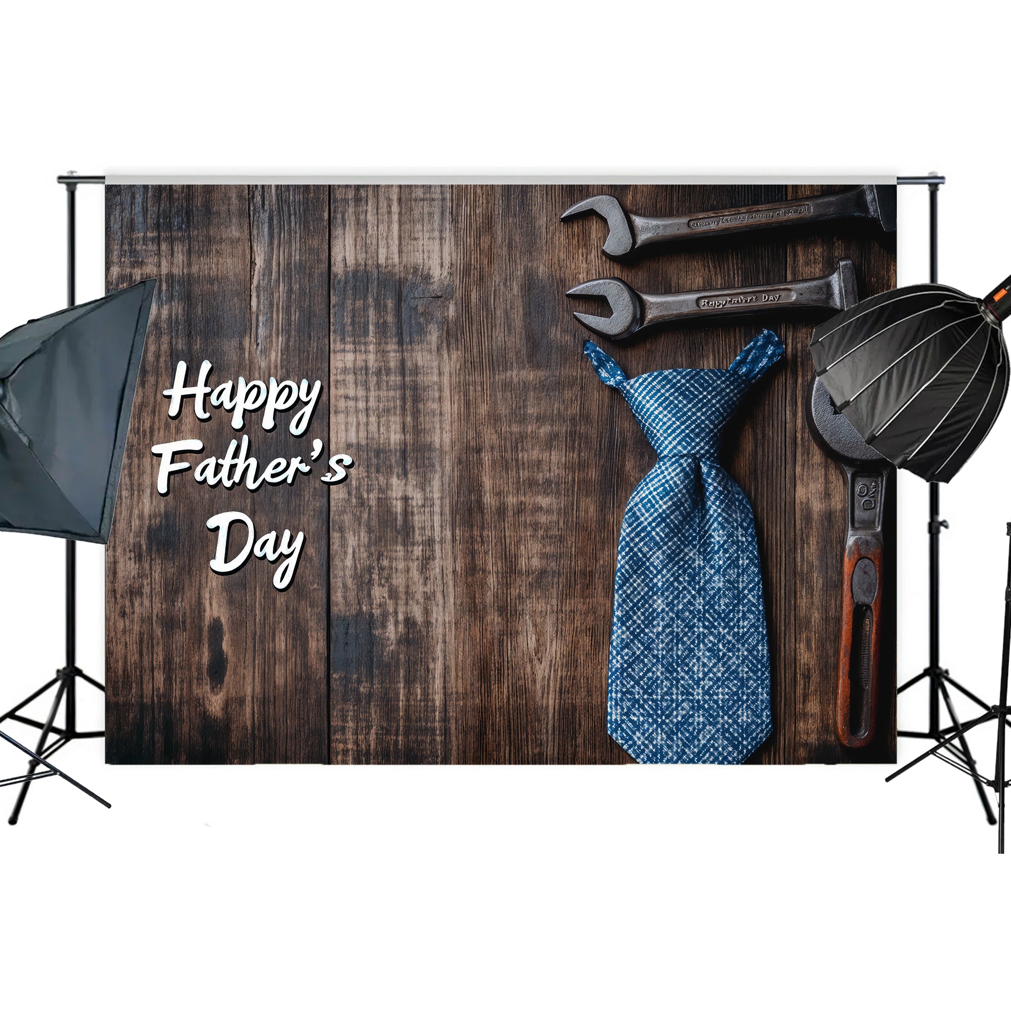 Happy Father's Day Wood Backdrop