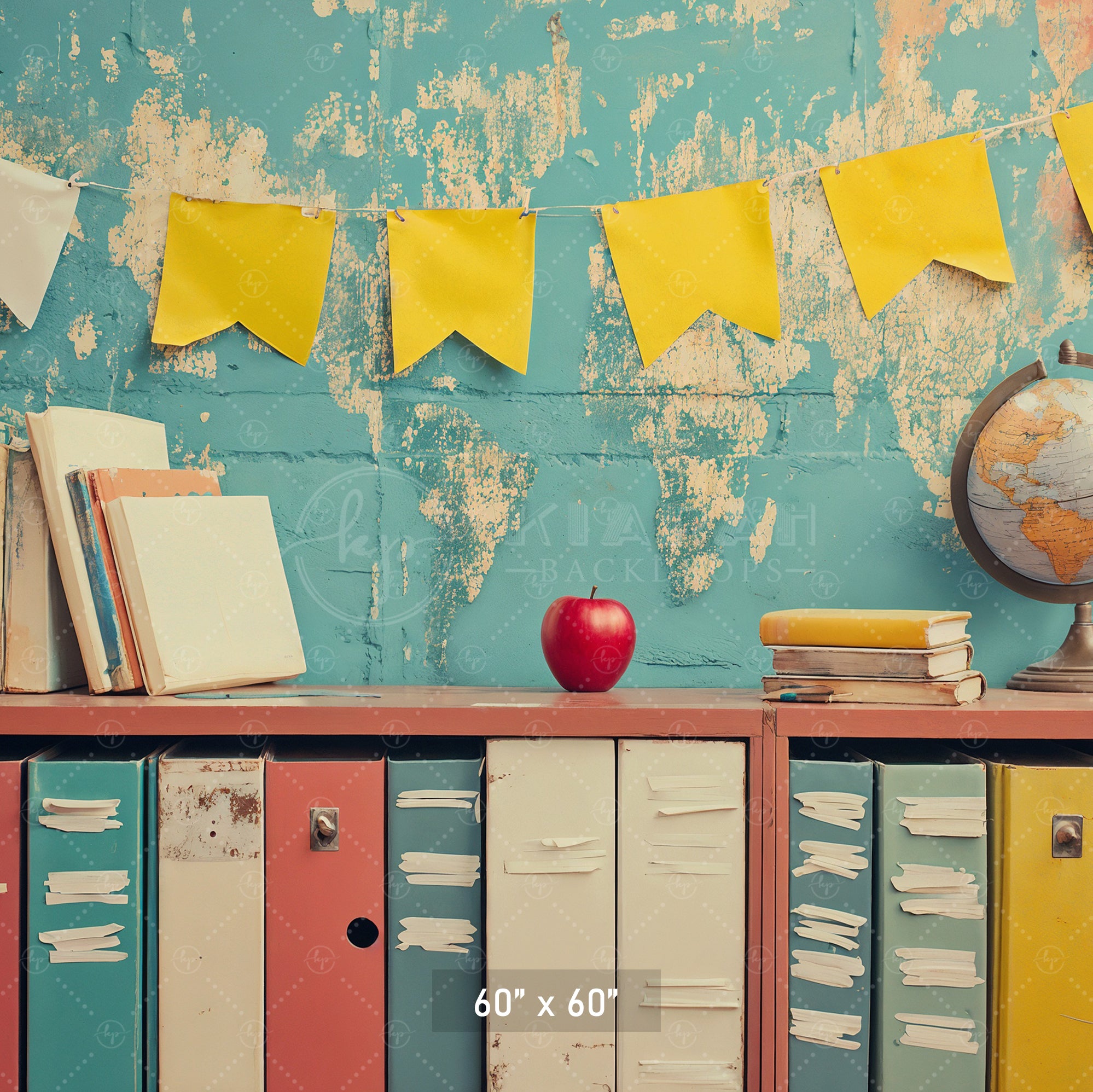 Vintage School Days Backdrop