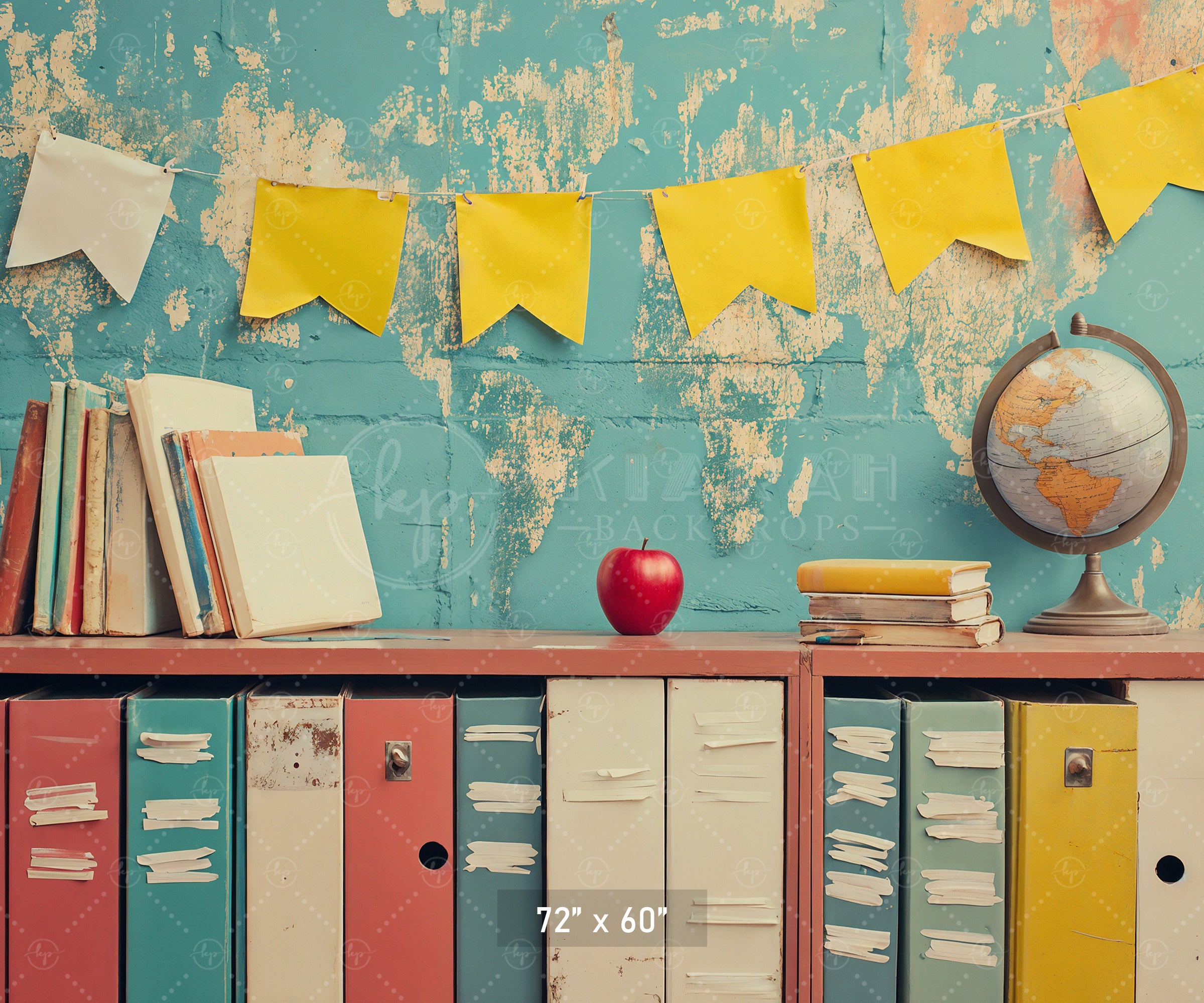 Vintage School Days Backdrop