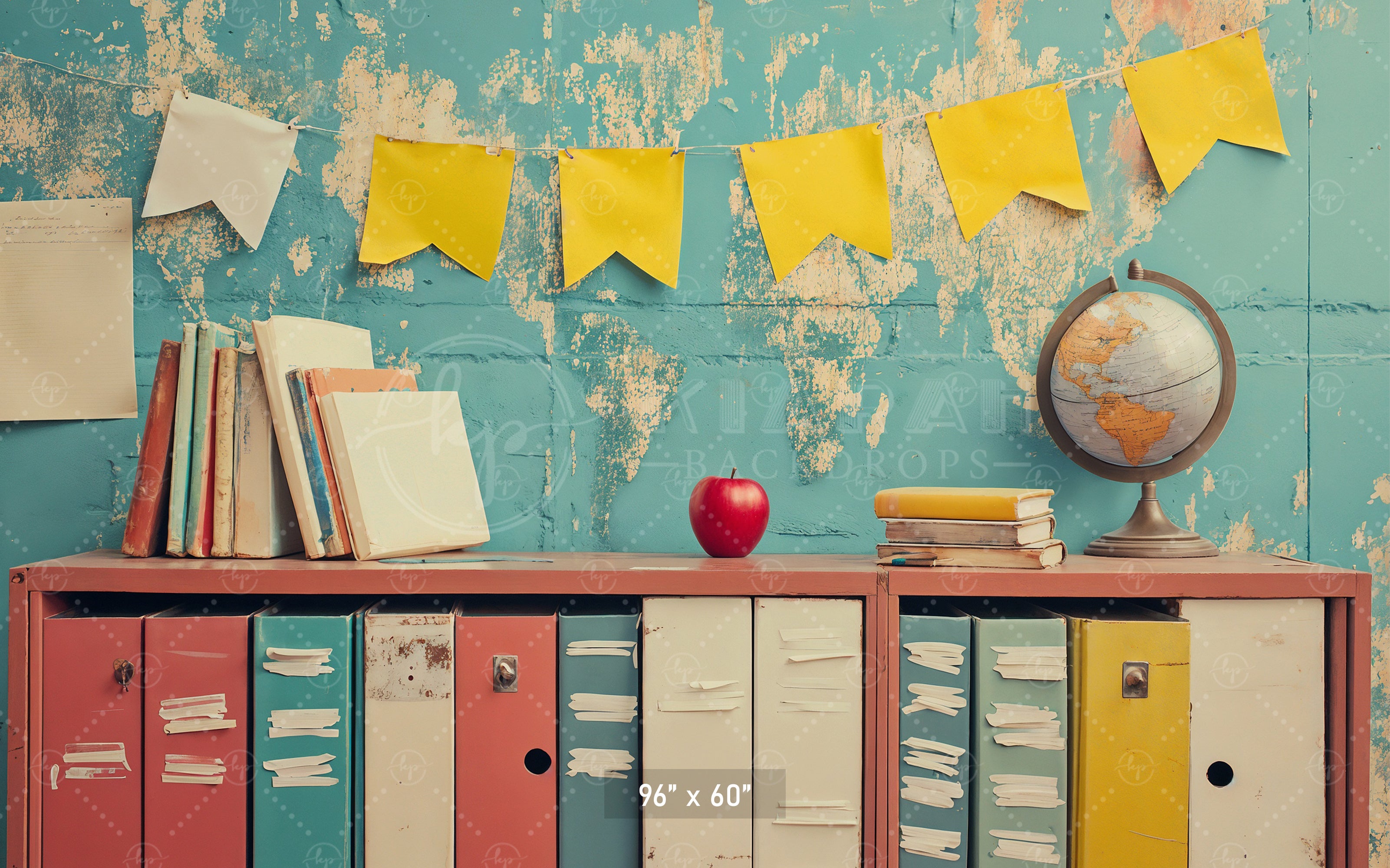 Vintage School Days Backdrop