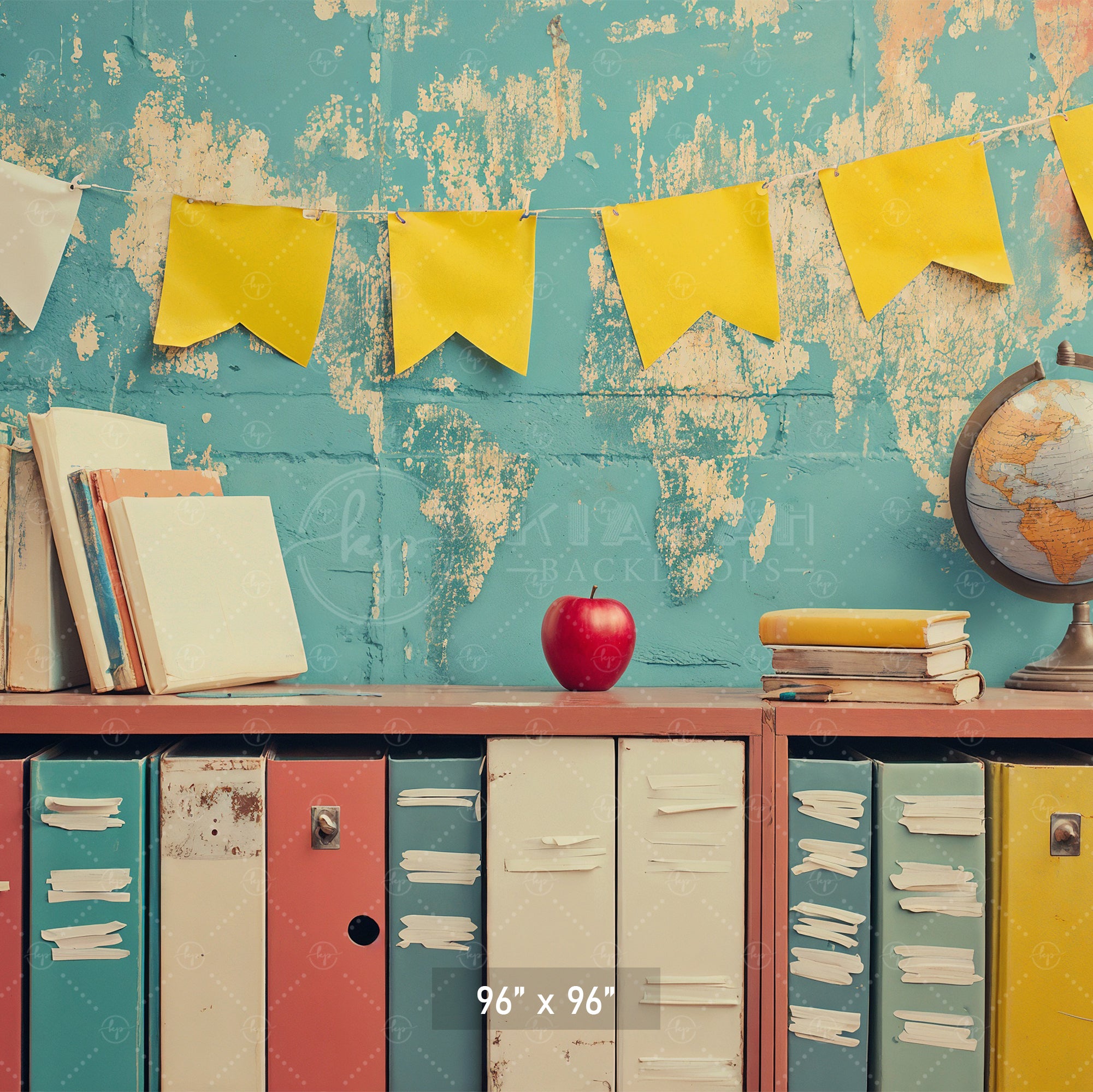 Vintage School Days Backdrop