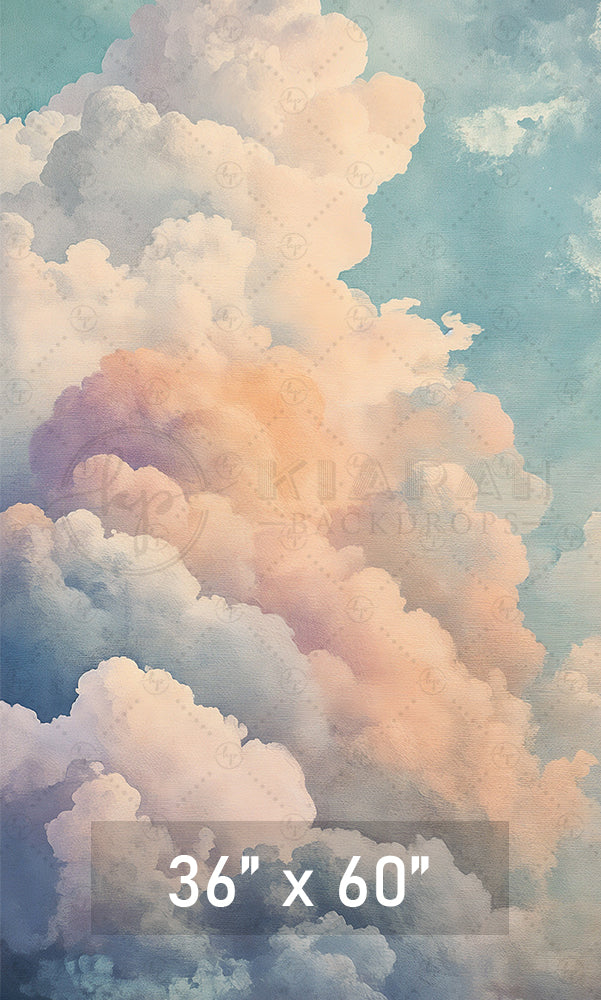 Painted Sunset Cloudscape Backdrop