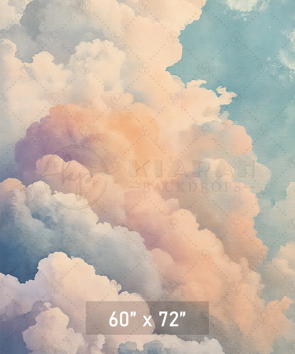 Painted Sunset Cloudscape Backdrop