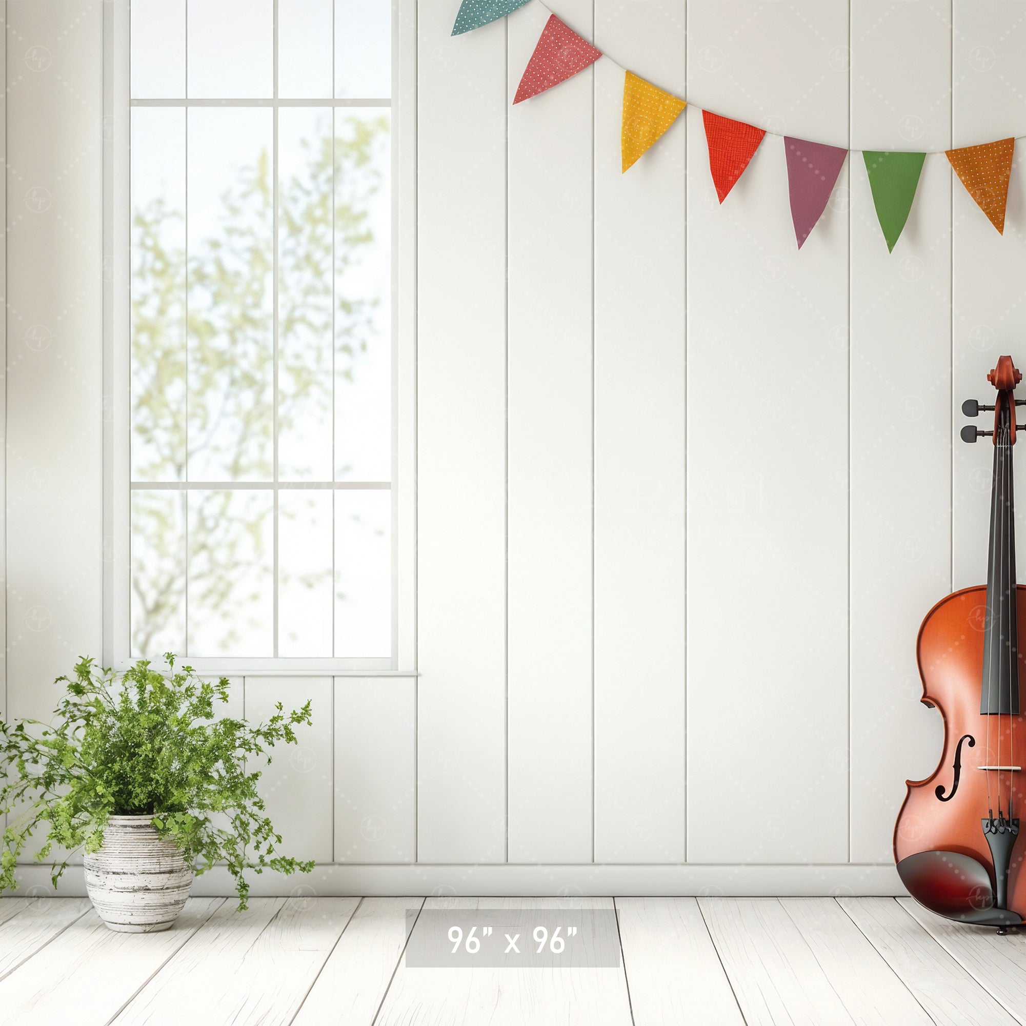 Shiplap Music Corner Backdrop