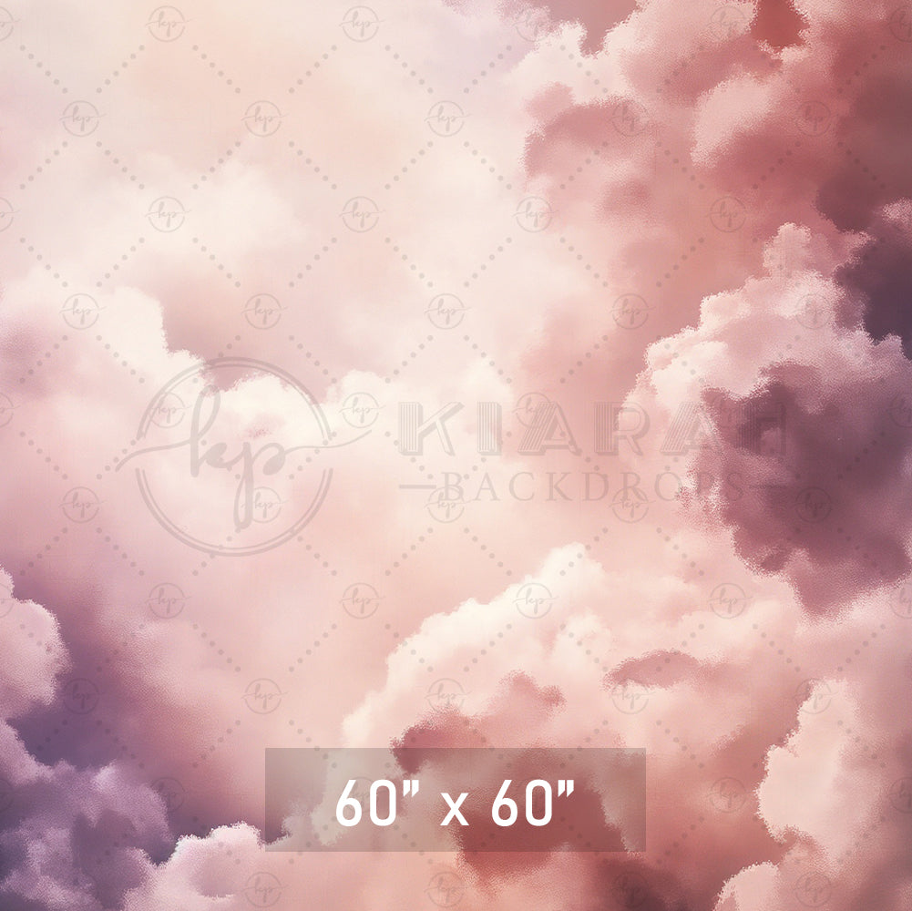 Romantic Pink Cloud Painting Backdrop