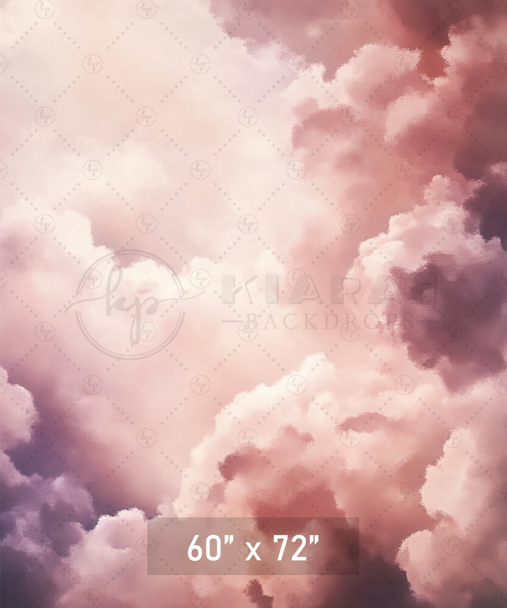 Romantic Pink Cloud Painting Backdrop