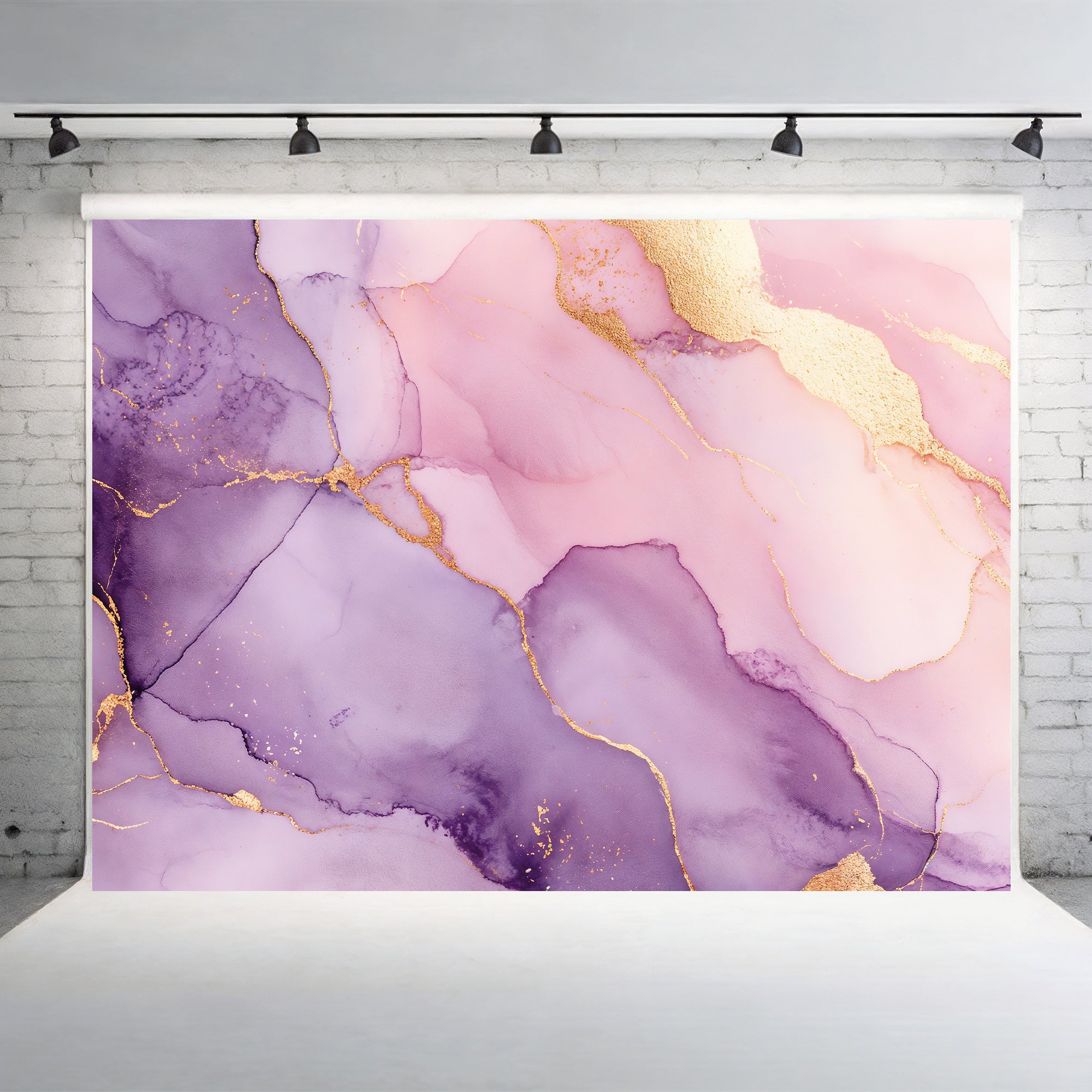 Pink & Purple Agate Ink Backdrop