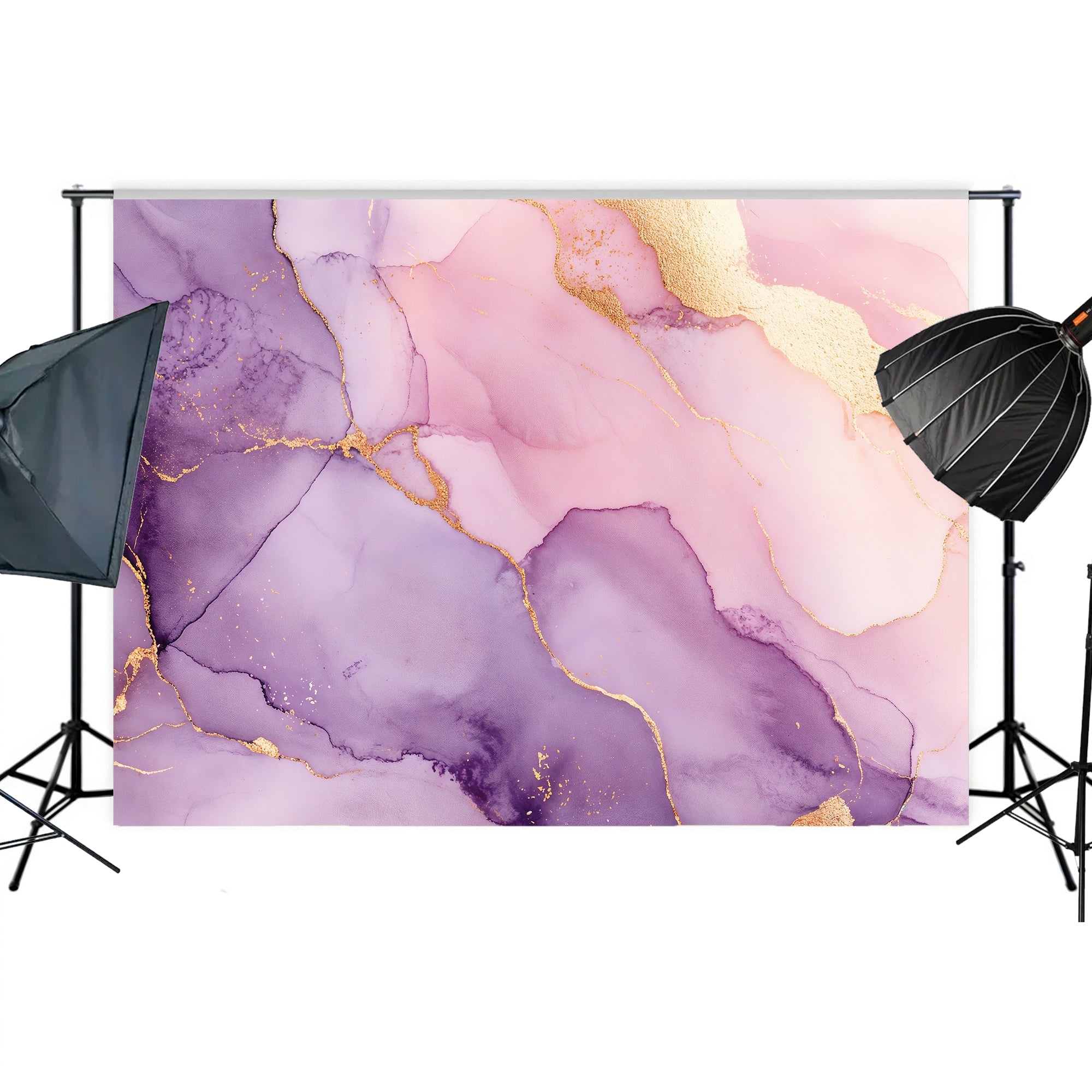 Pink & Purple Agate Ink Backdrop