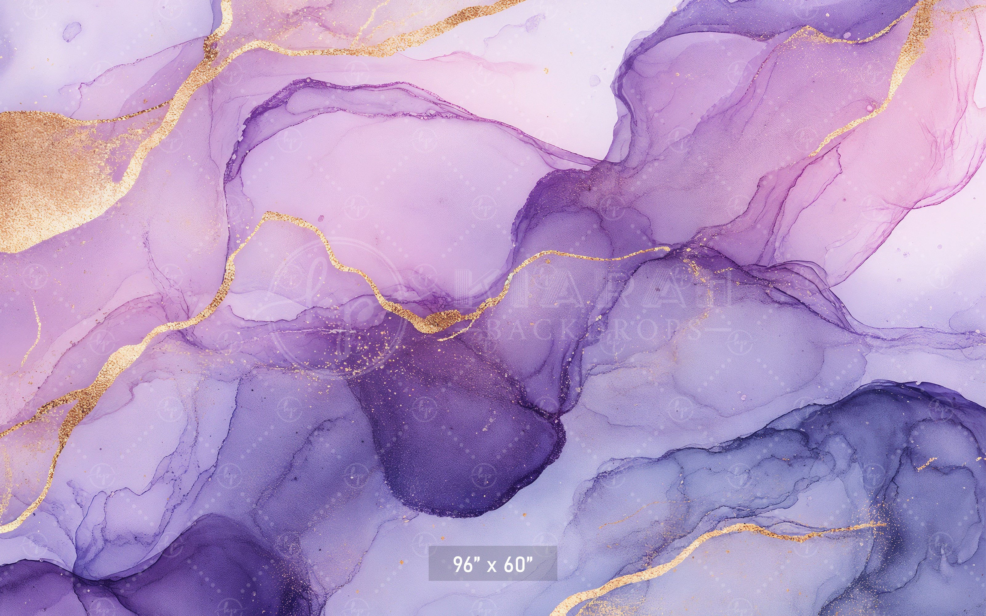 Amethyst & Rose Gold Flow Backdrop