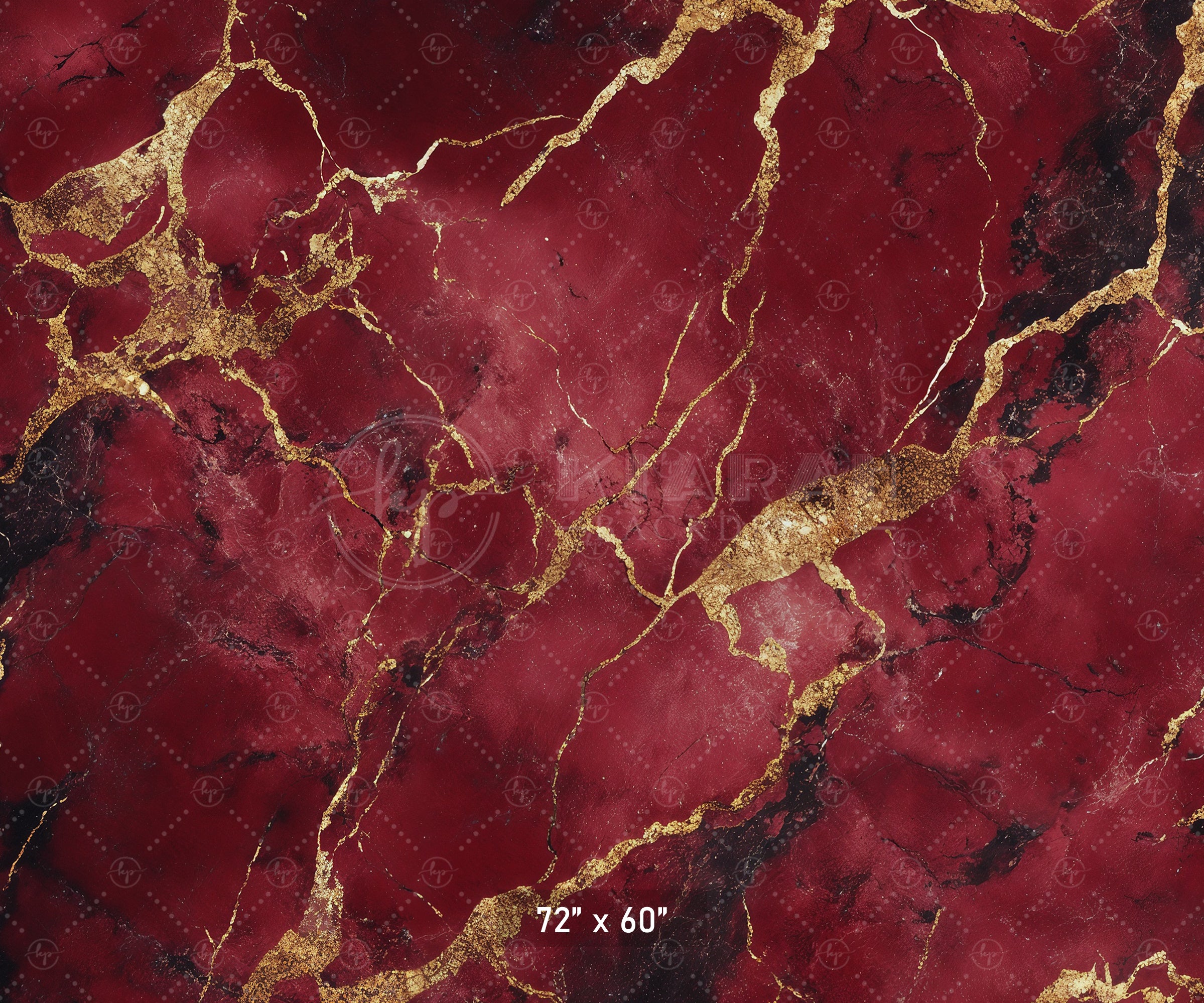 Rich Red & Gold Marble Texture Backdrop