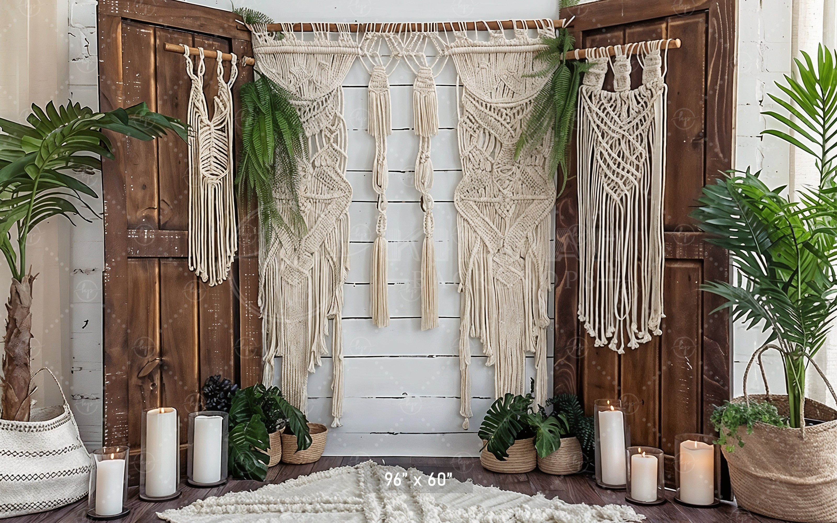 Boho Macrame Haven Backdrop