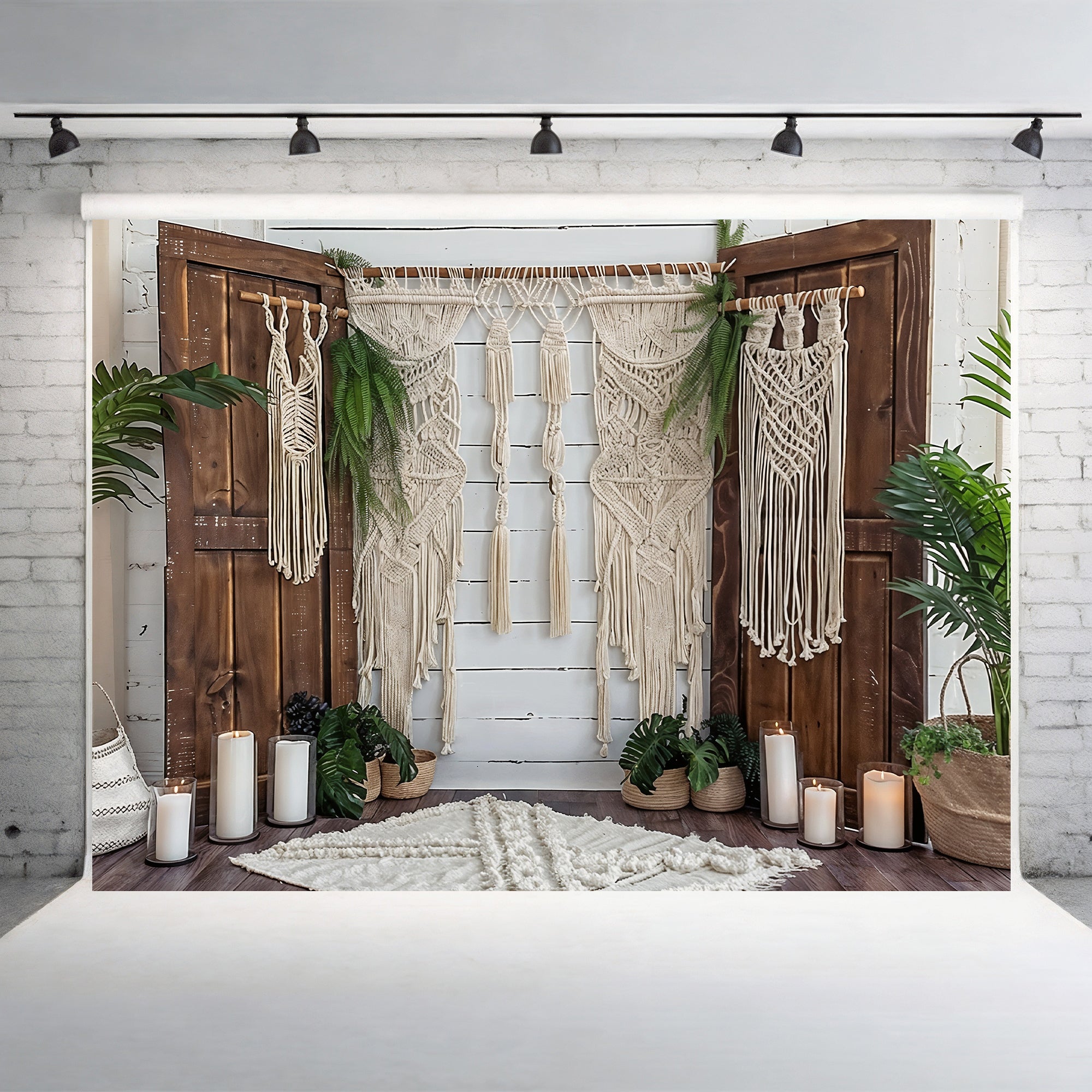 Boho Macrame Haven Backdrop