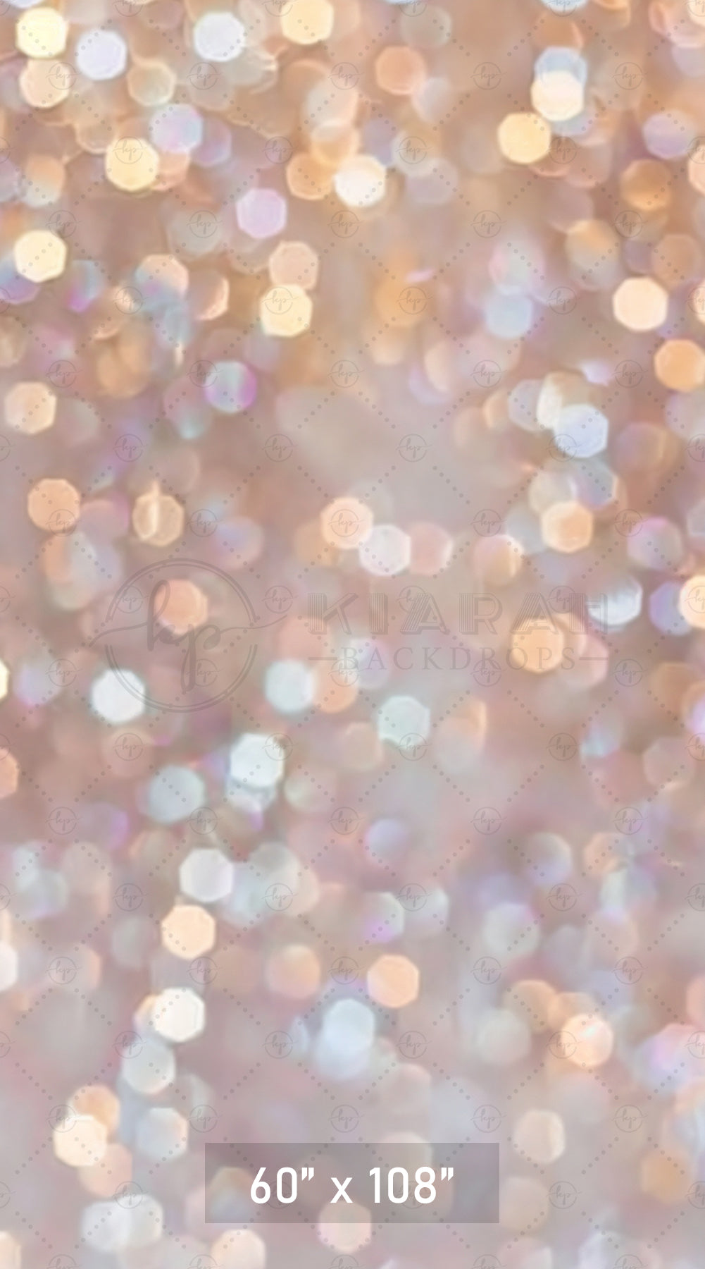 Soft Gold & Silver Bokeh Backdrop