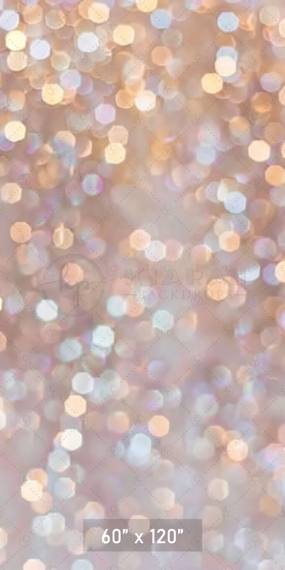 Soft Gold & Silver Bokeh Backdrop