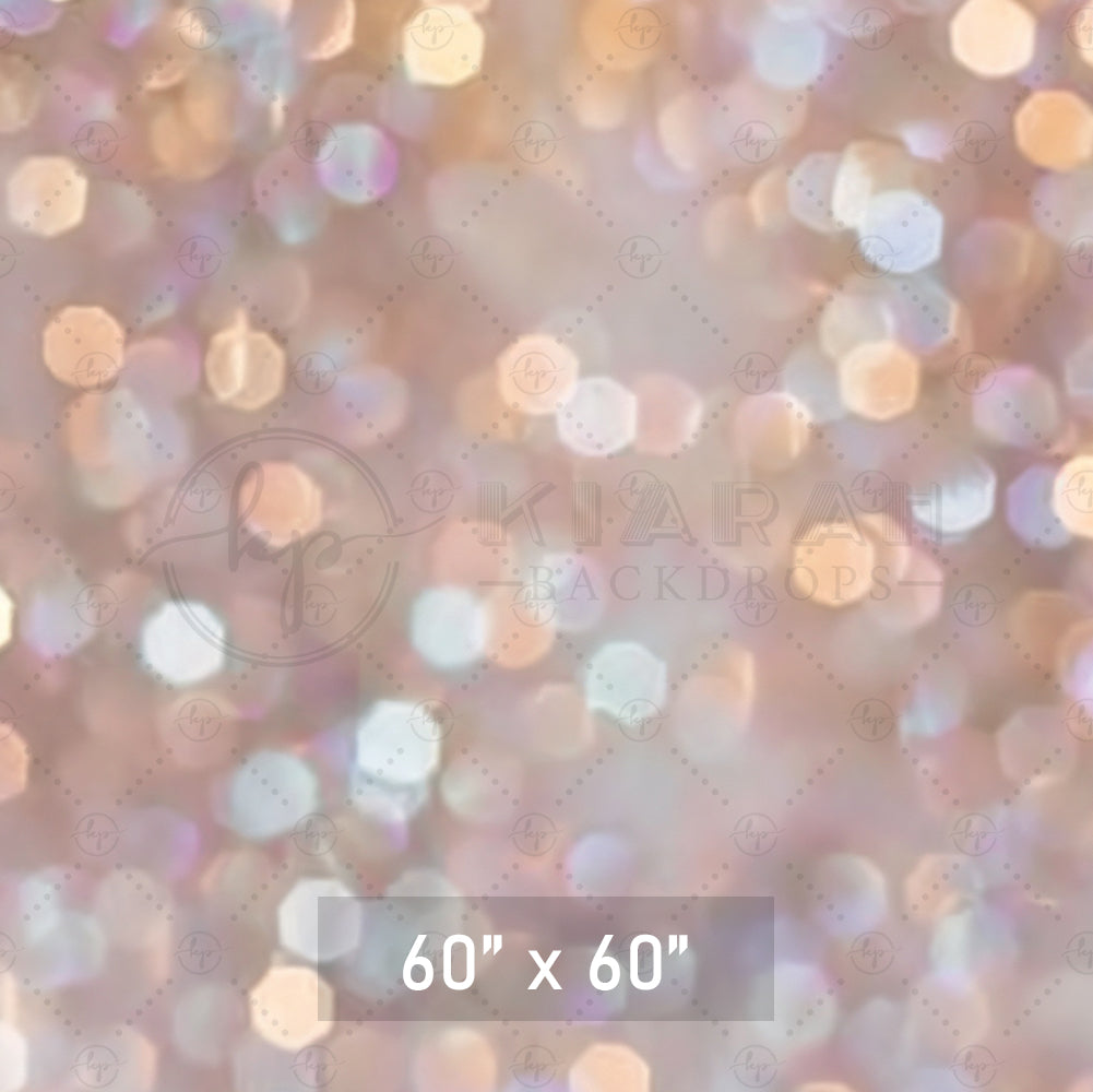 Soft Gold & Silver Bokeh Backdrop