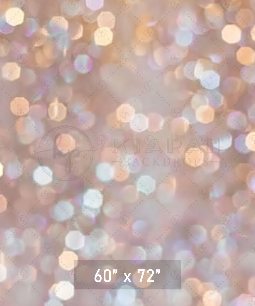 Soft Gold & Silver Bokeh Backdrop