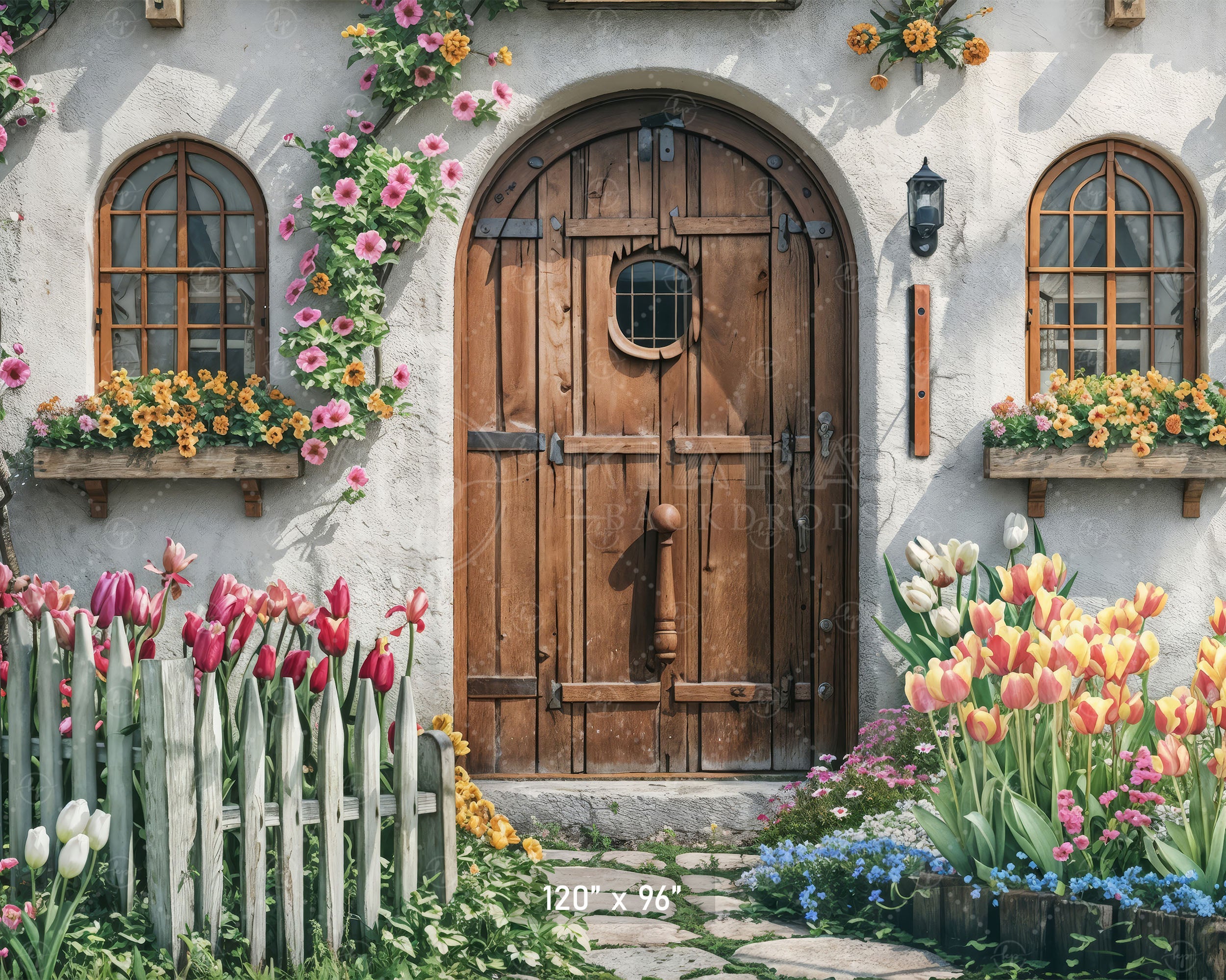 Rustic Spring Cottage Doorway