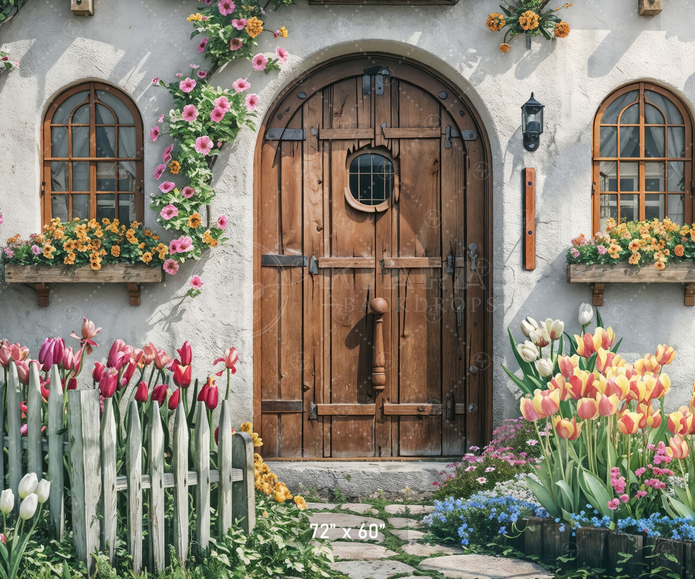 Rustic Spring Cottage Doorway