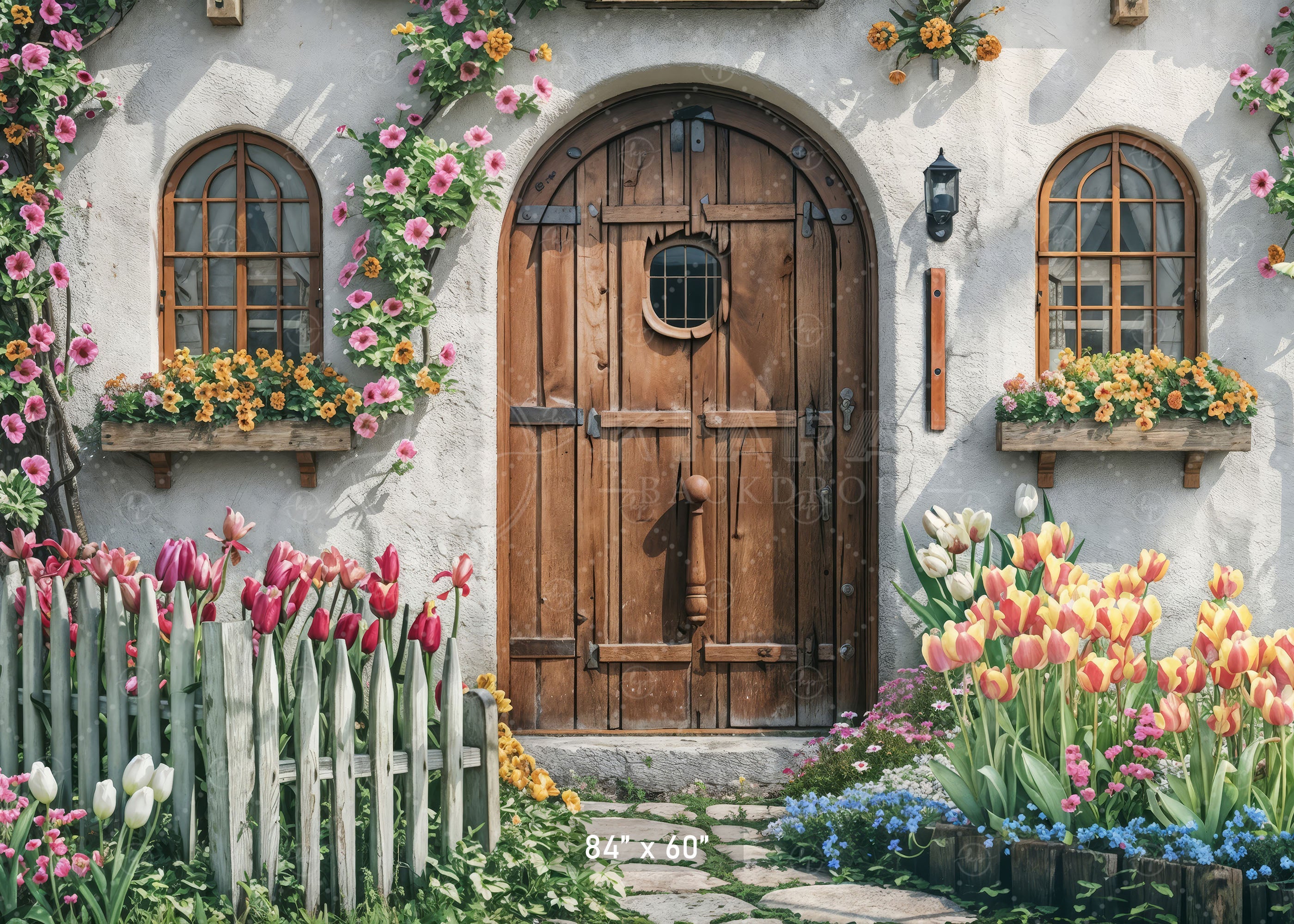 Rustic Spring Cottage Doorway