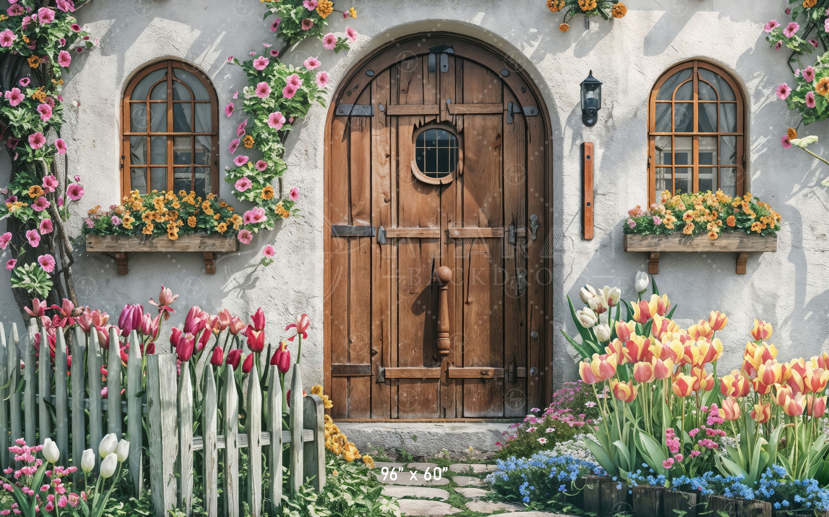 Rustic Spring Cottage Doorway