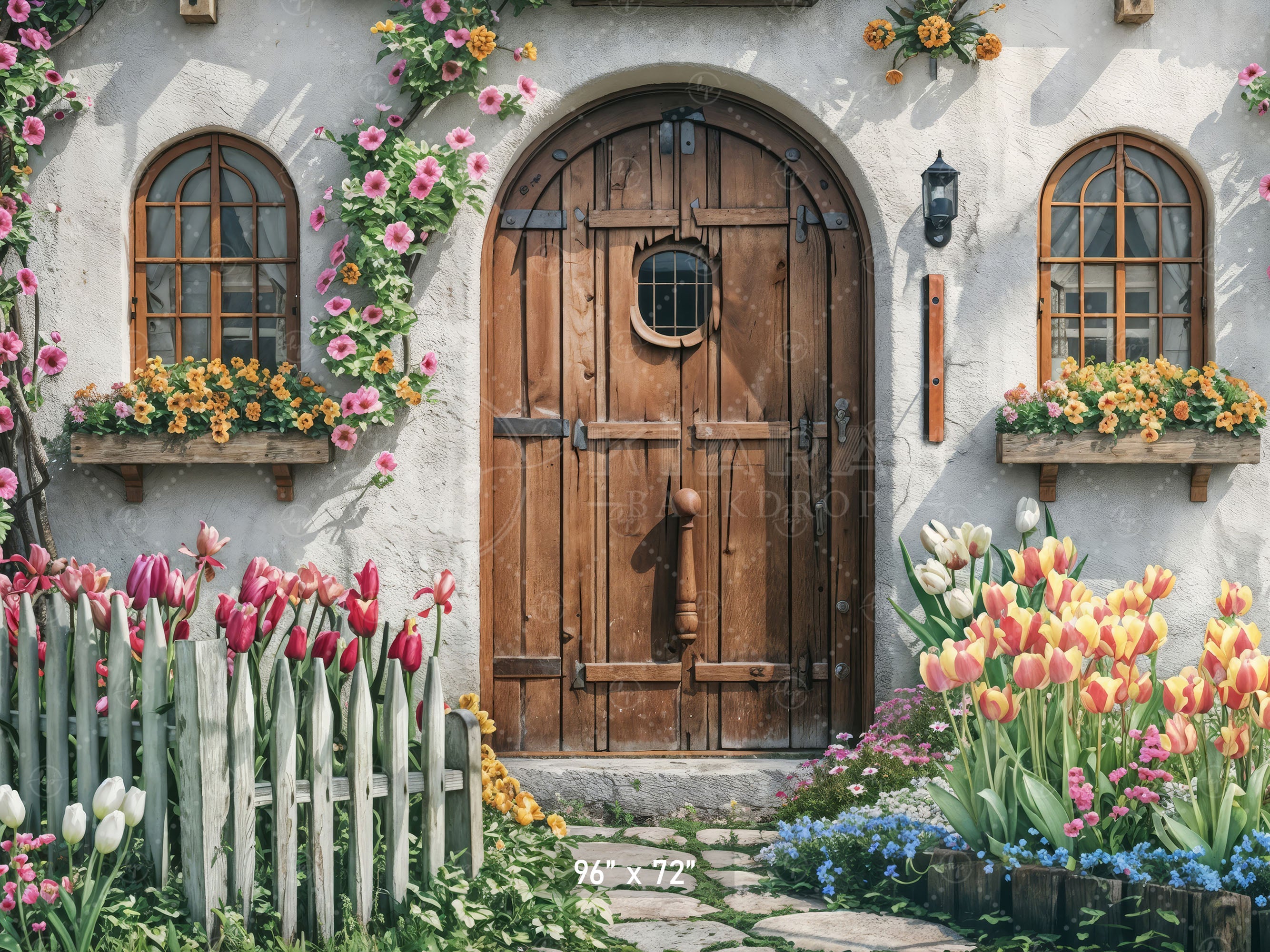 Rustic Spring Cottage Doorway
