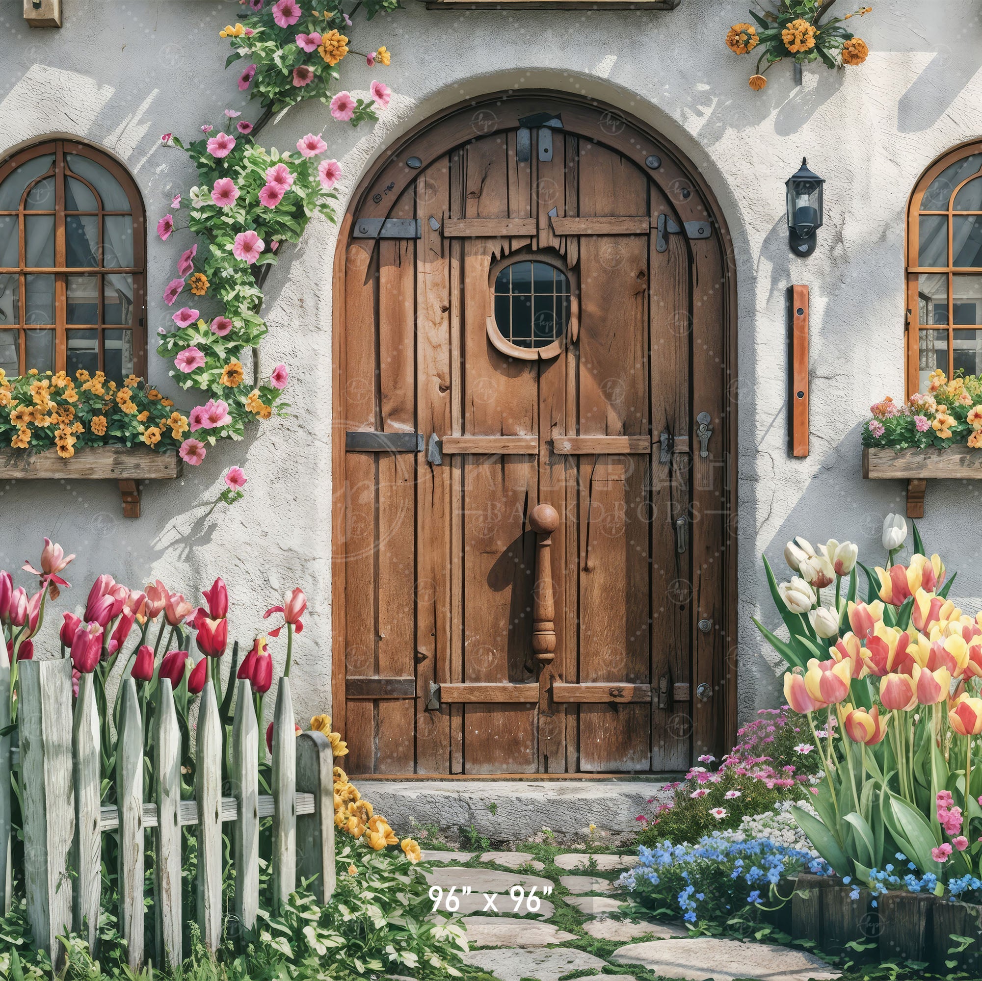 Rustic Spring Cottage Doorway