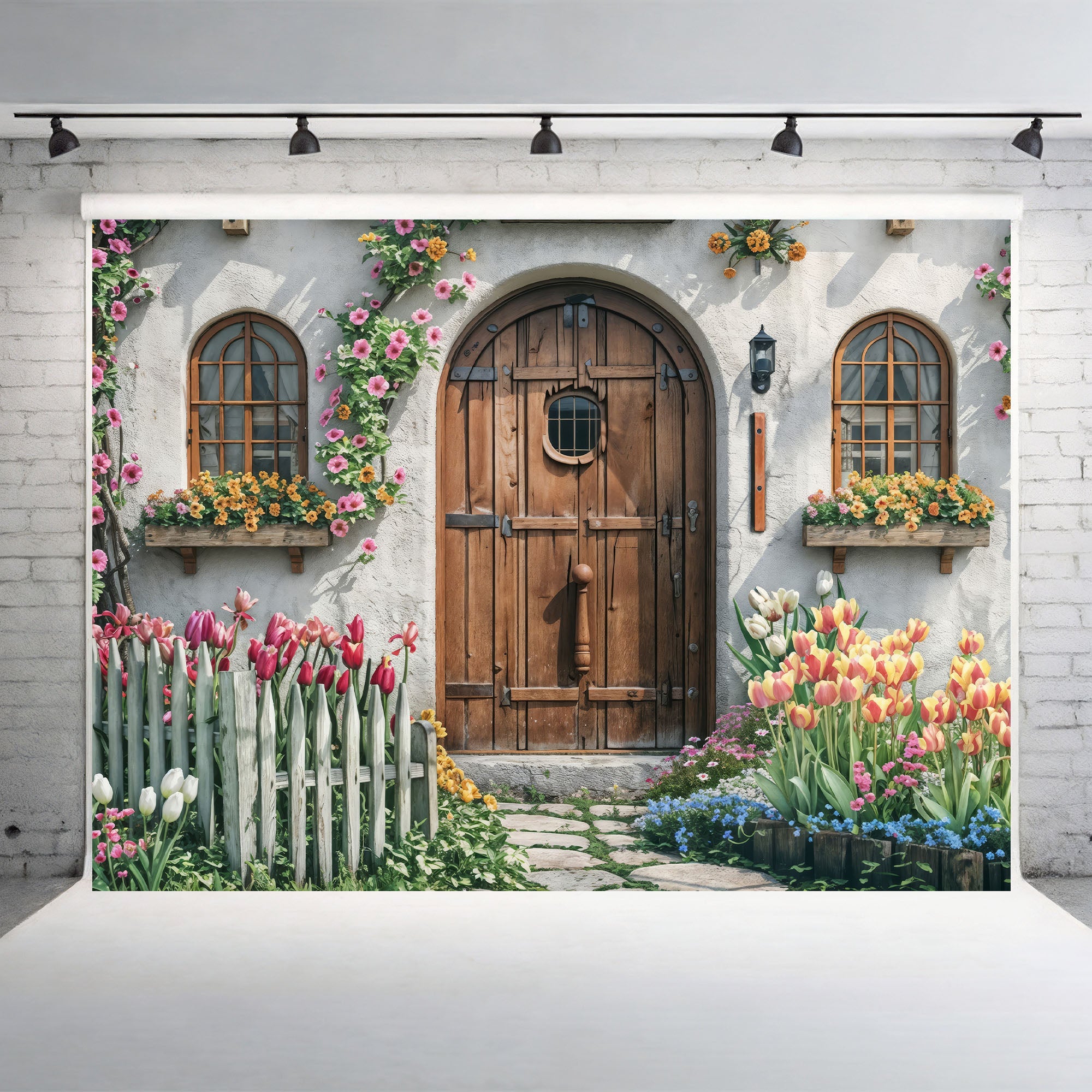 Rustic Spring Cottage Doorway