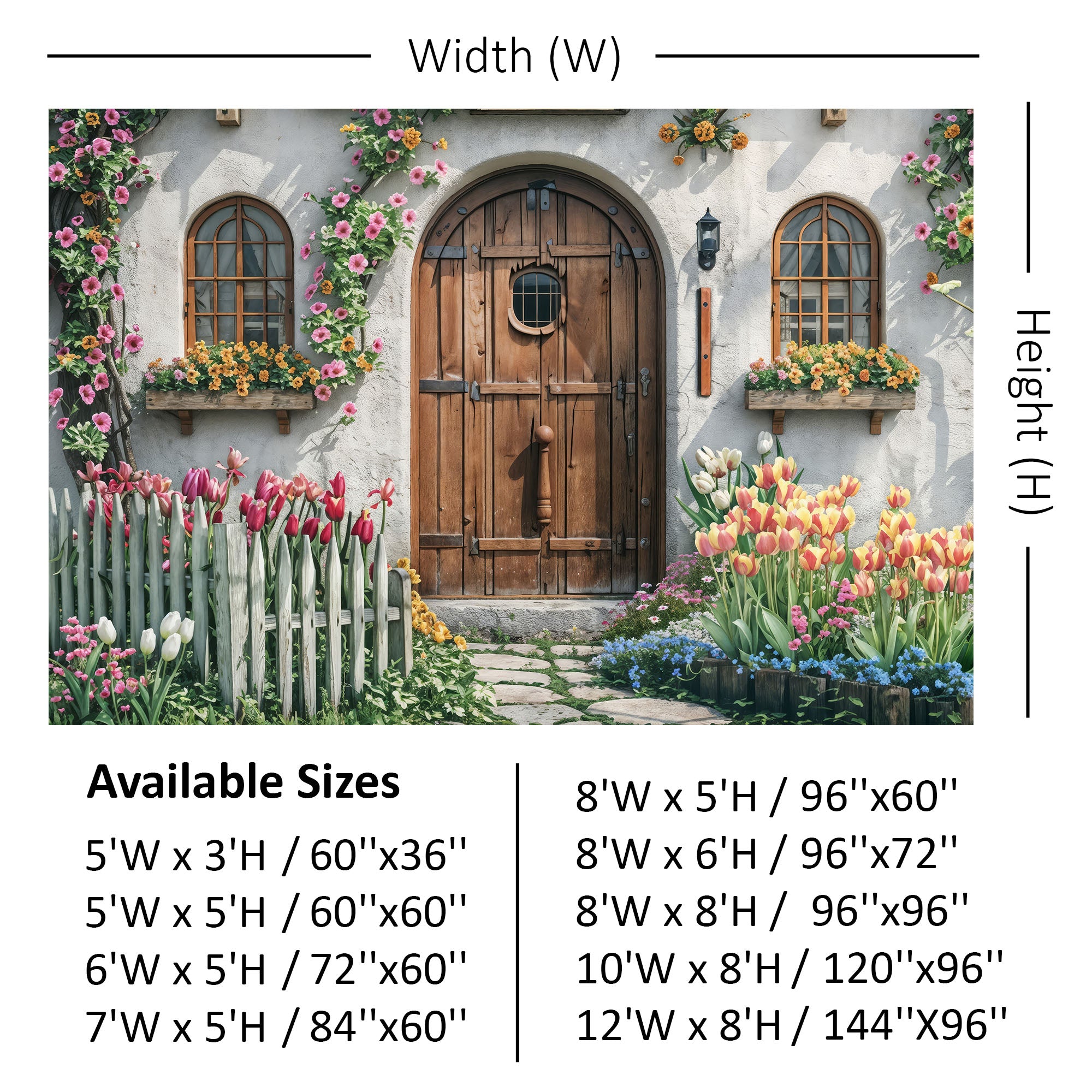 Rustic Spring Cottage Doorway