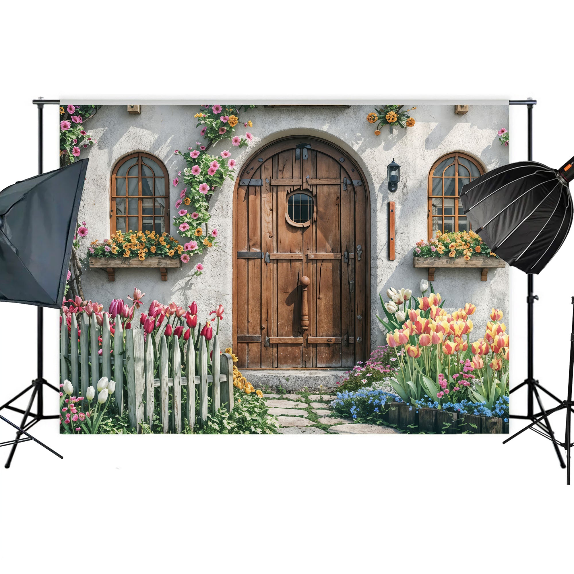 Rustic Spring Cottage Doorway