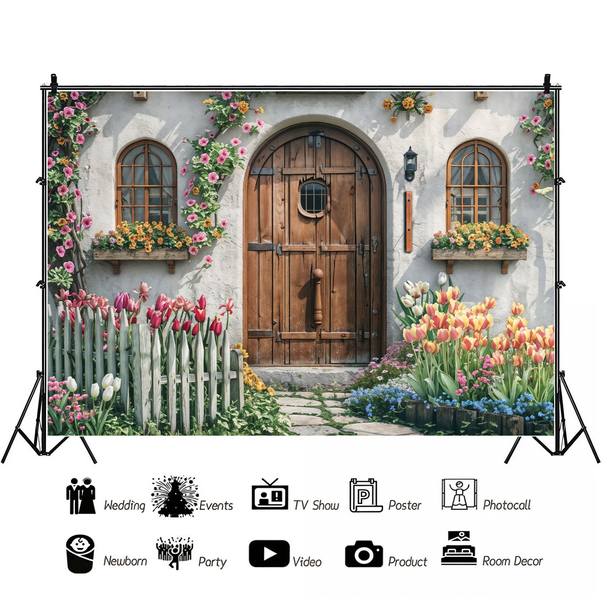Rustic Spring Cottage Doorway