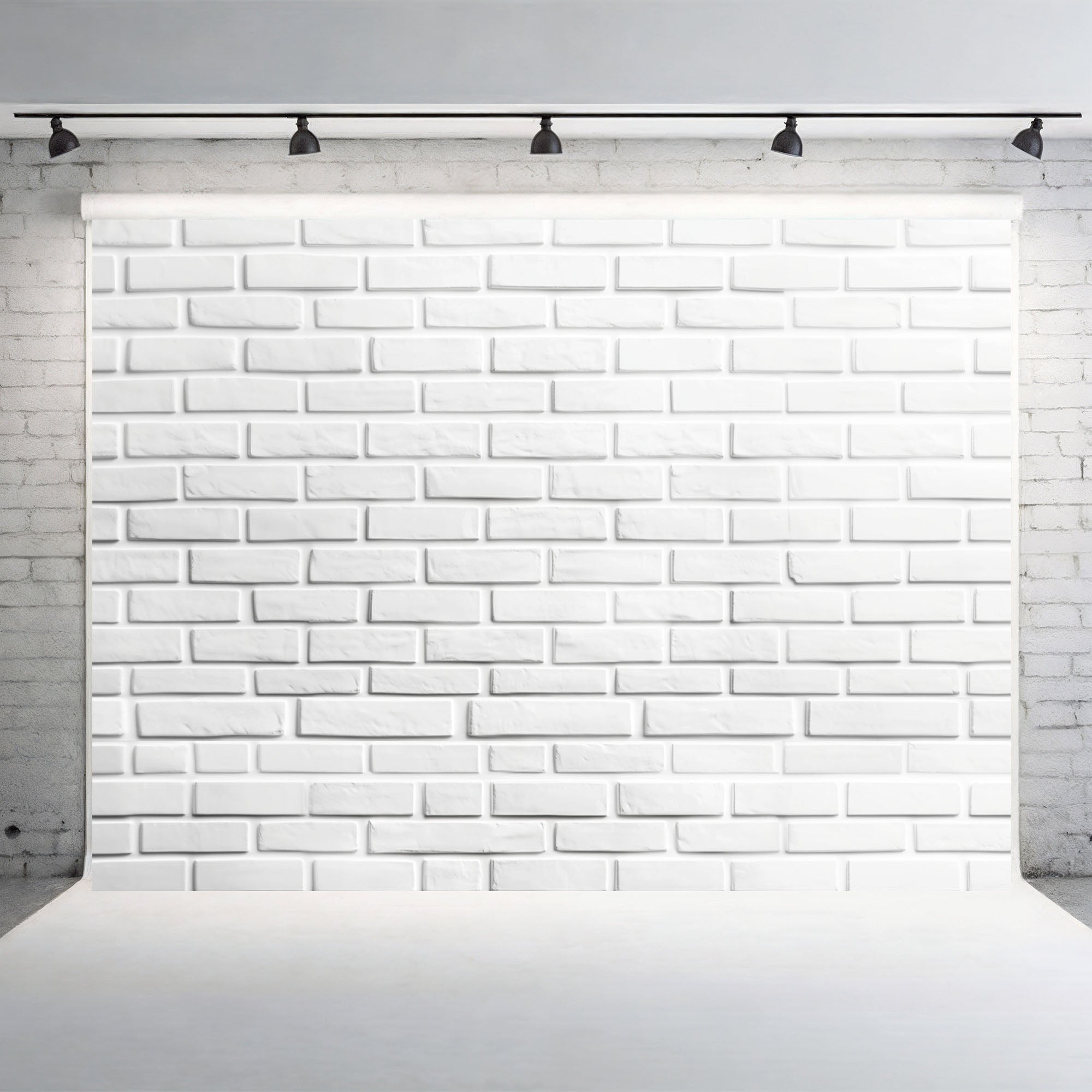 Timeless White Brick Wall
