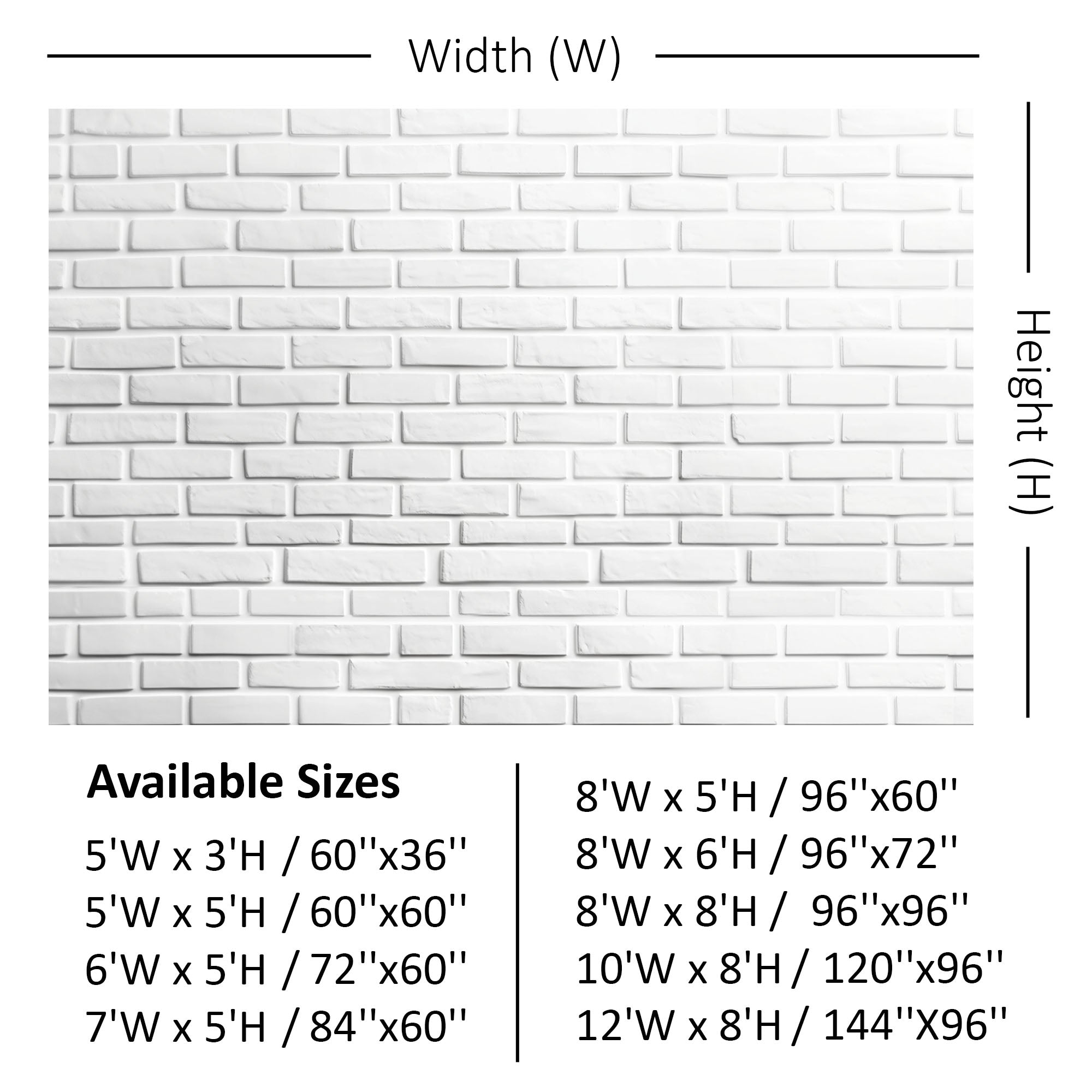 Timeless White Brick Wall