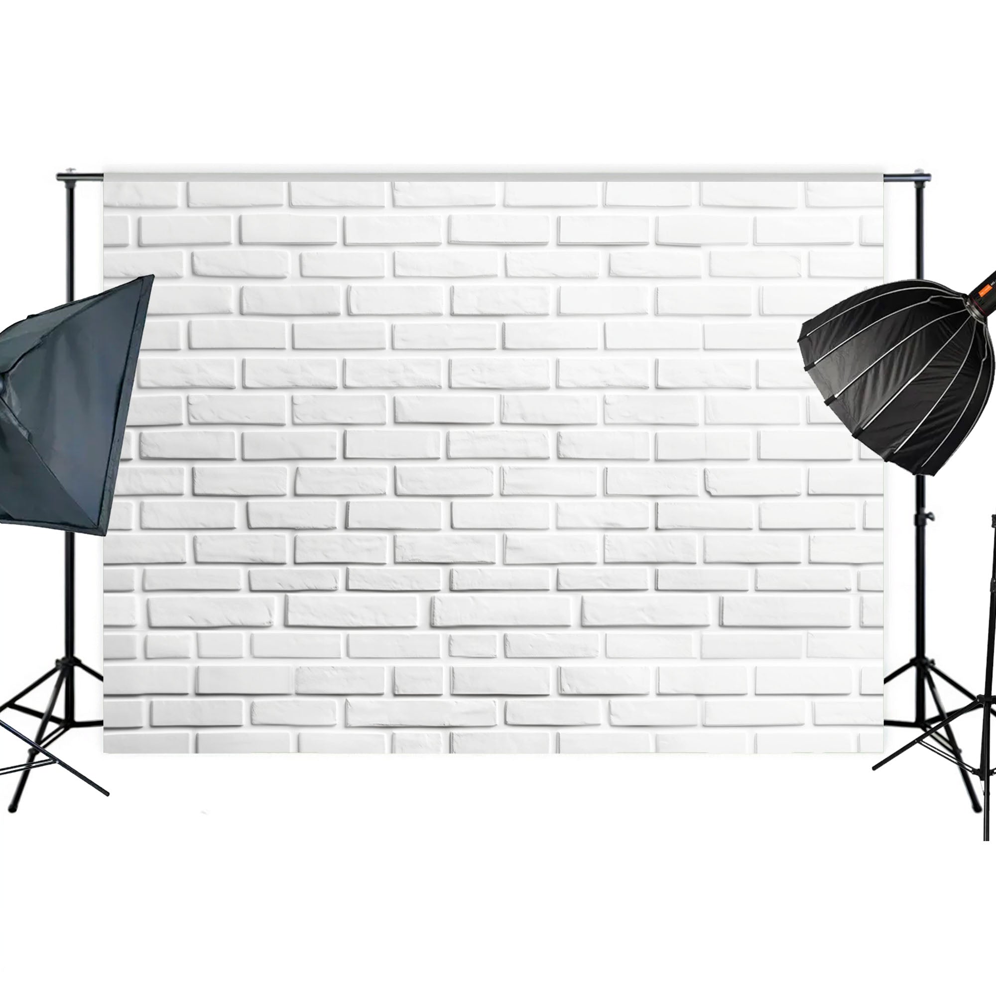 Timeless White Brick Wall