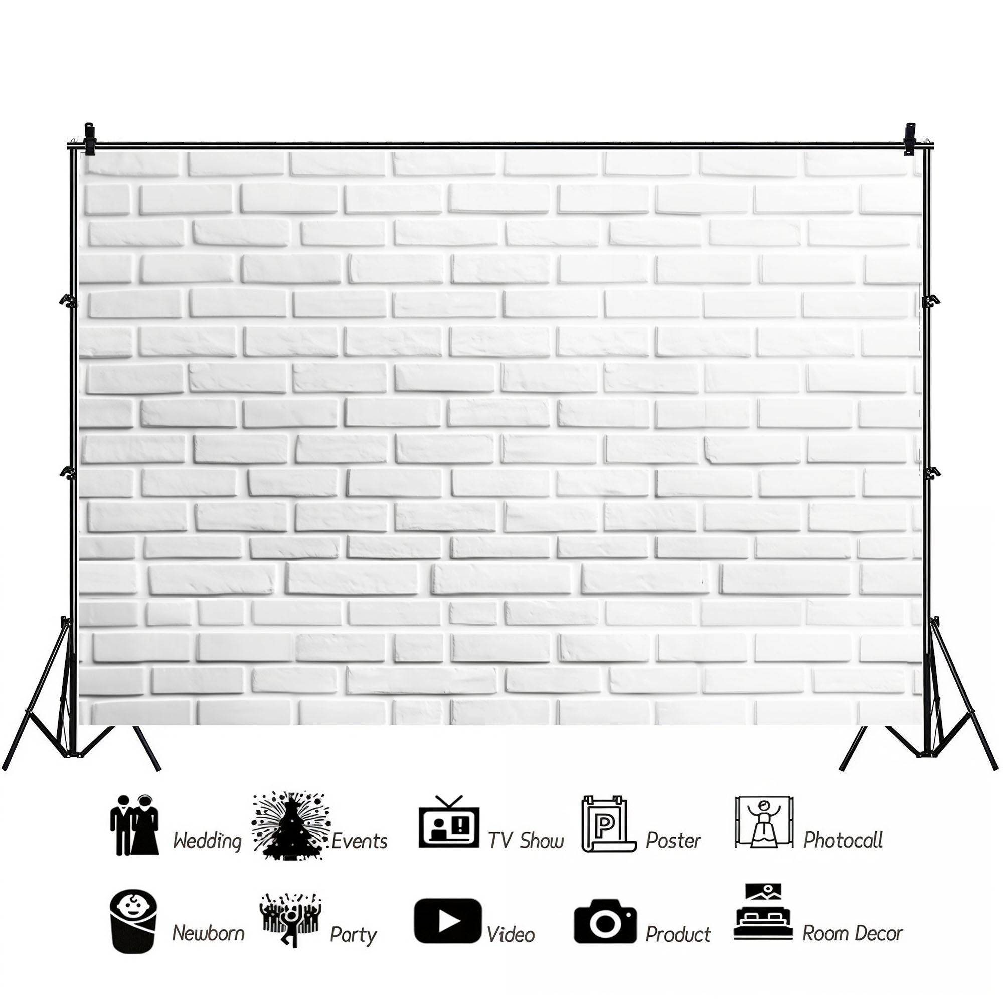 Timeless White Brick Wall